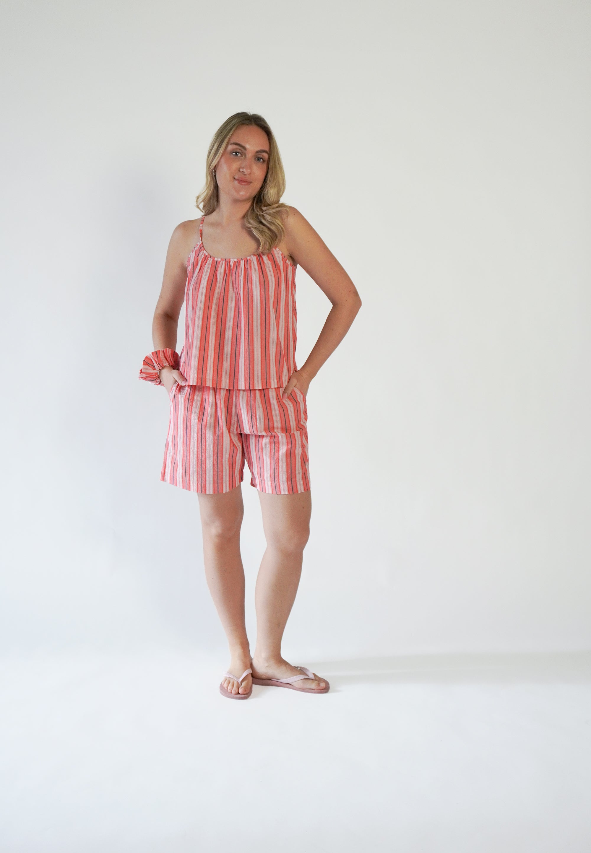 NGSeven NGS.BROOK Relaxed shorts Relaxed 30211 Tea rose stripe