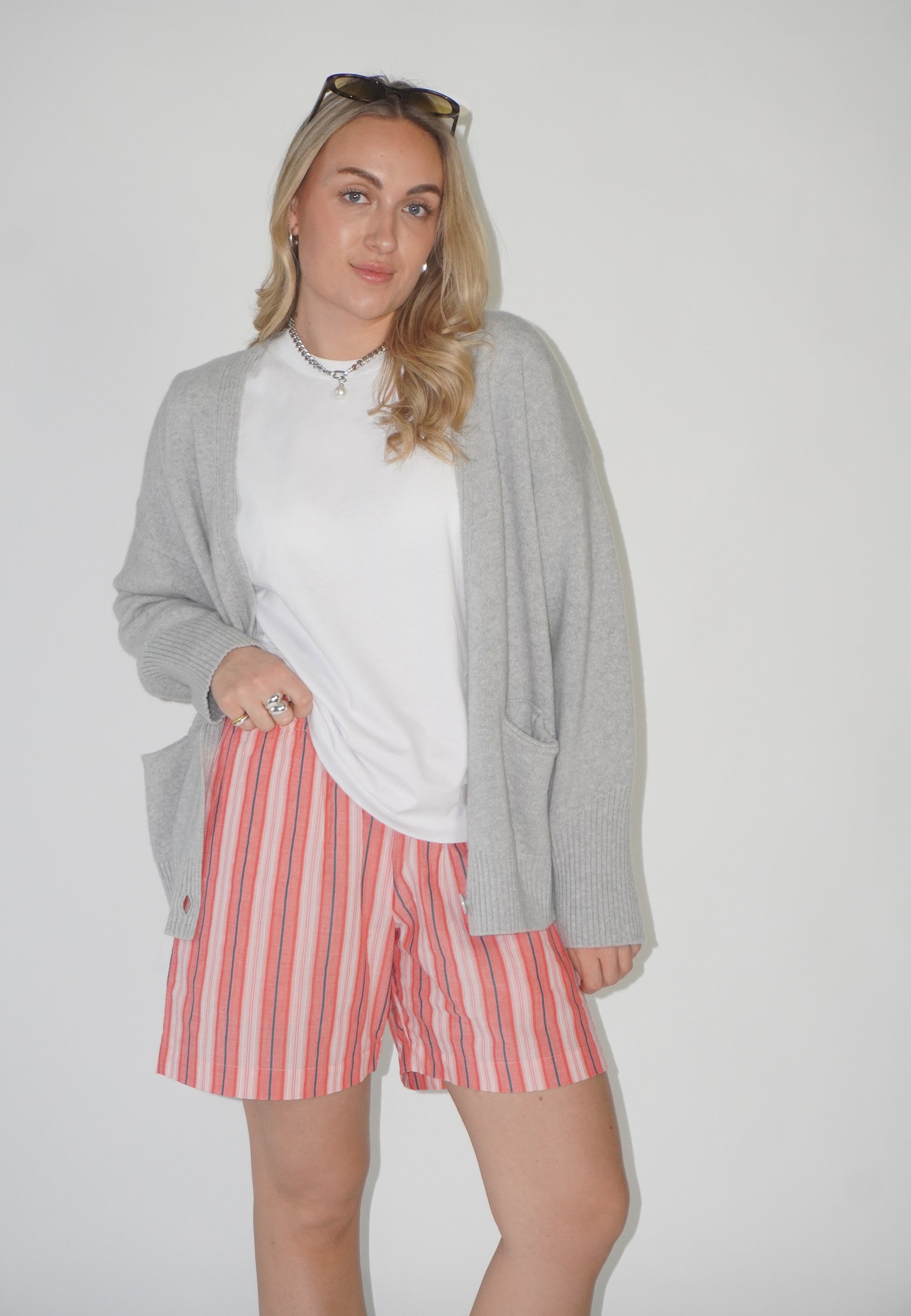 NGSeven NGS.BROOK Relaxed shorts Relaxed 30211 Tea rose stripe