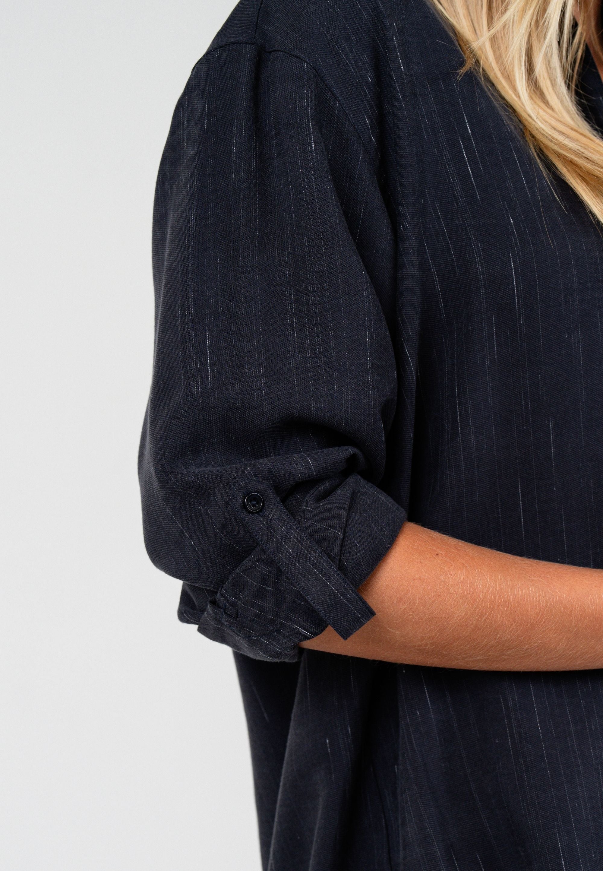 NGSeven NGS.DEW Oversized Shirt Oversized 49111 Navy Stripe