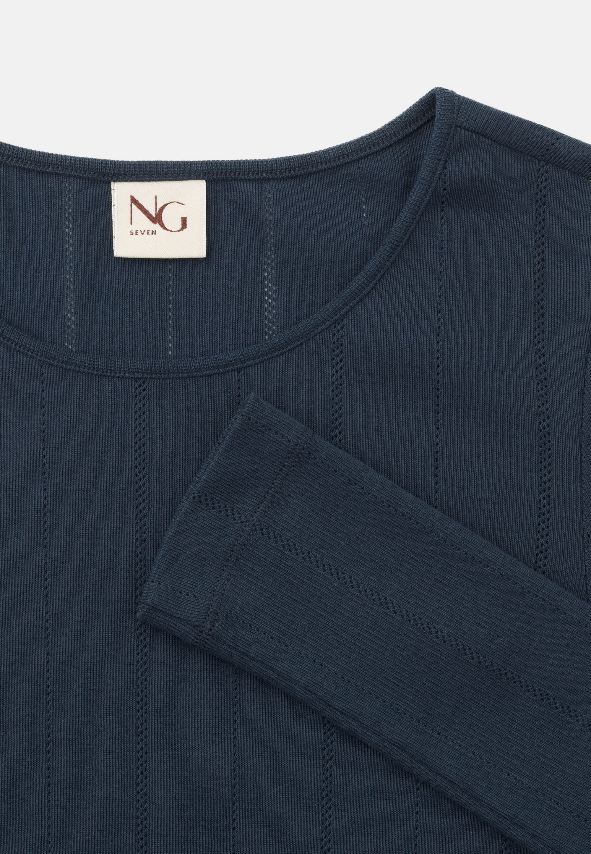NGSeven NGS.HILL Tee LS Stretched to fit 49000 Navy