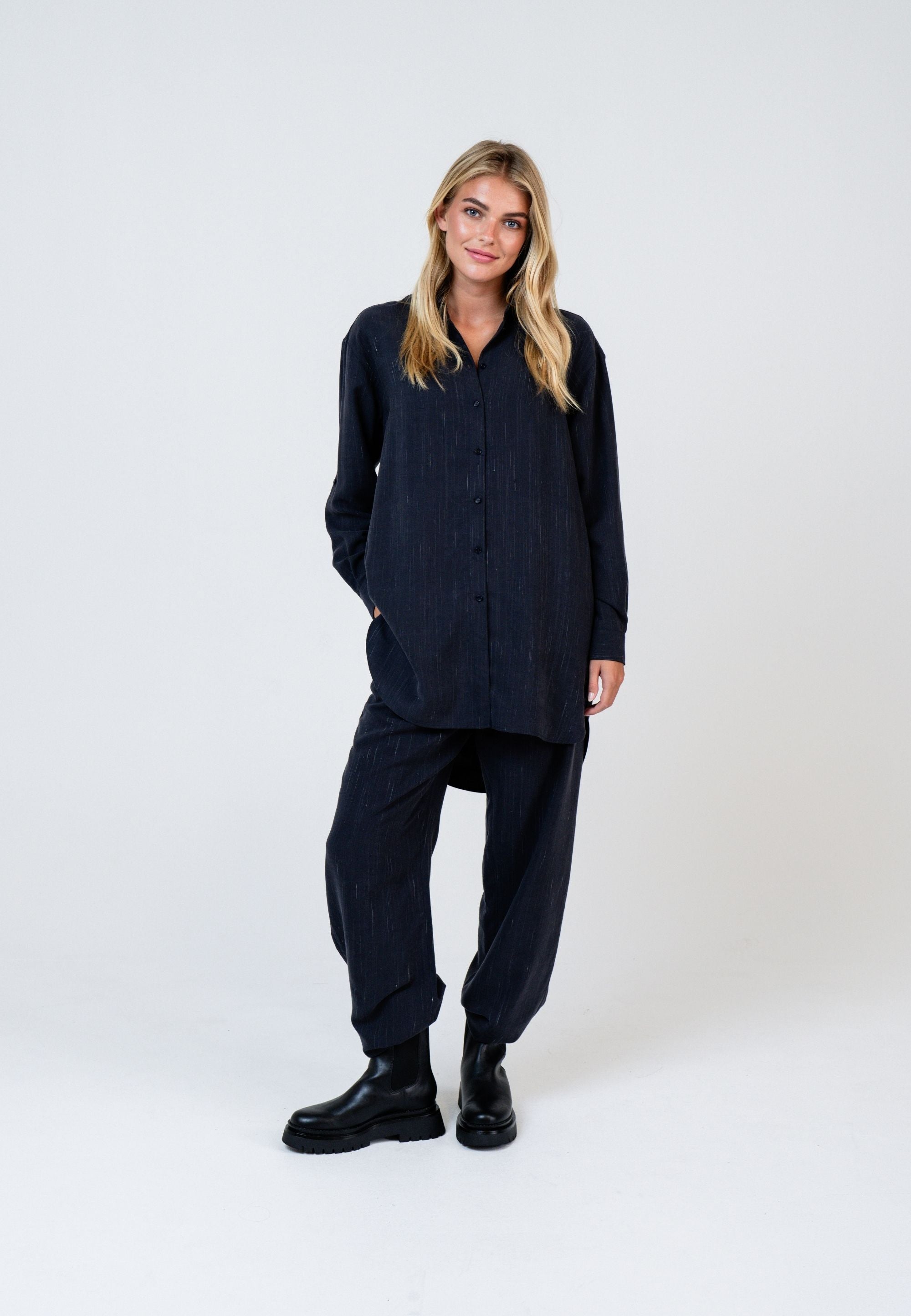 NGSeven NGS.DEW Oversized Shirt Oversized 49111 Navy Stripe