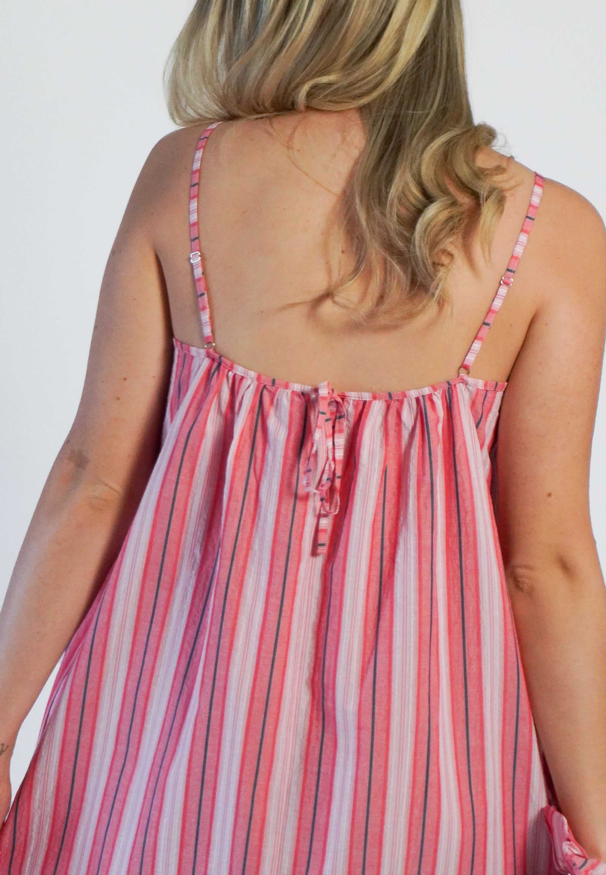 NGSeven NGS.MOONA Dress Relaxed 30211 Tea rose stripe