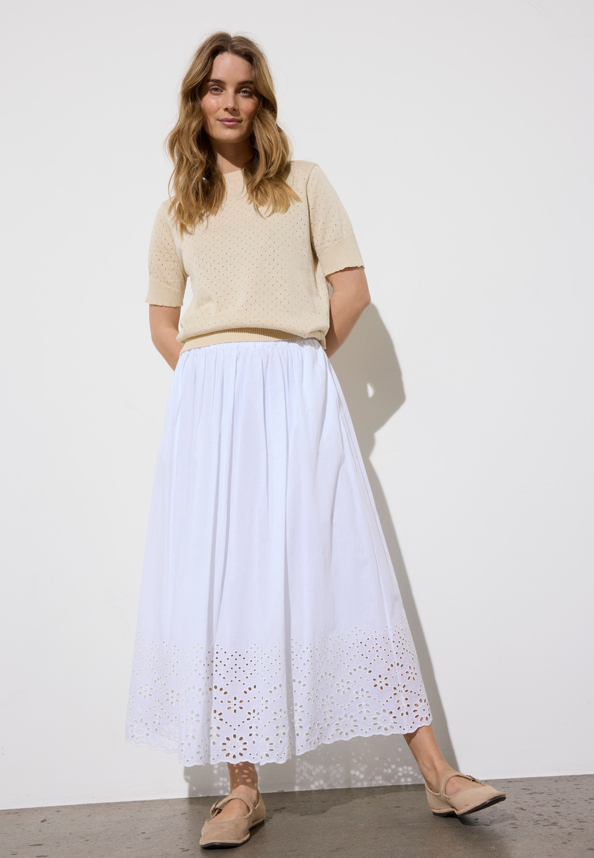 NGSeven NGS.BONZE Skirt Relaxed 10000 White