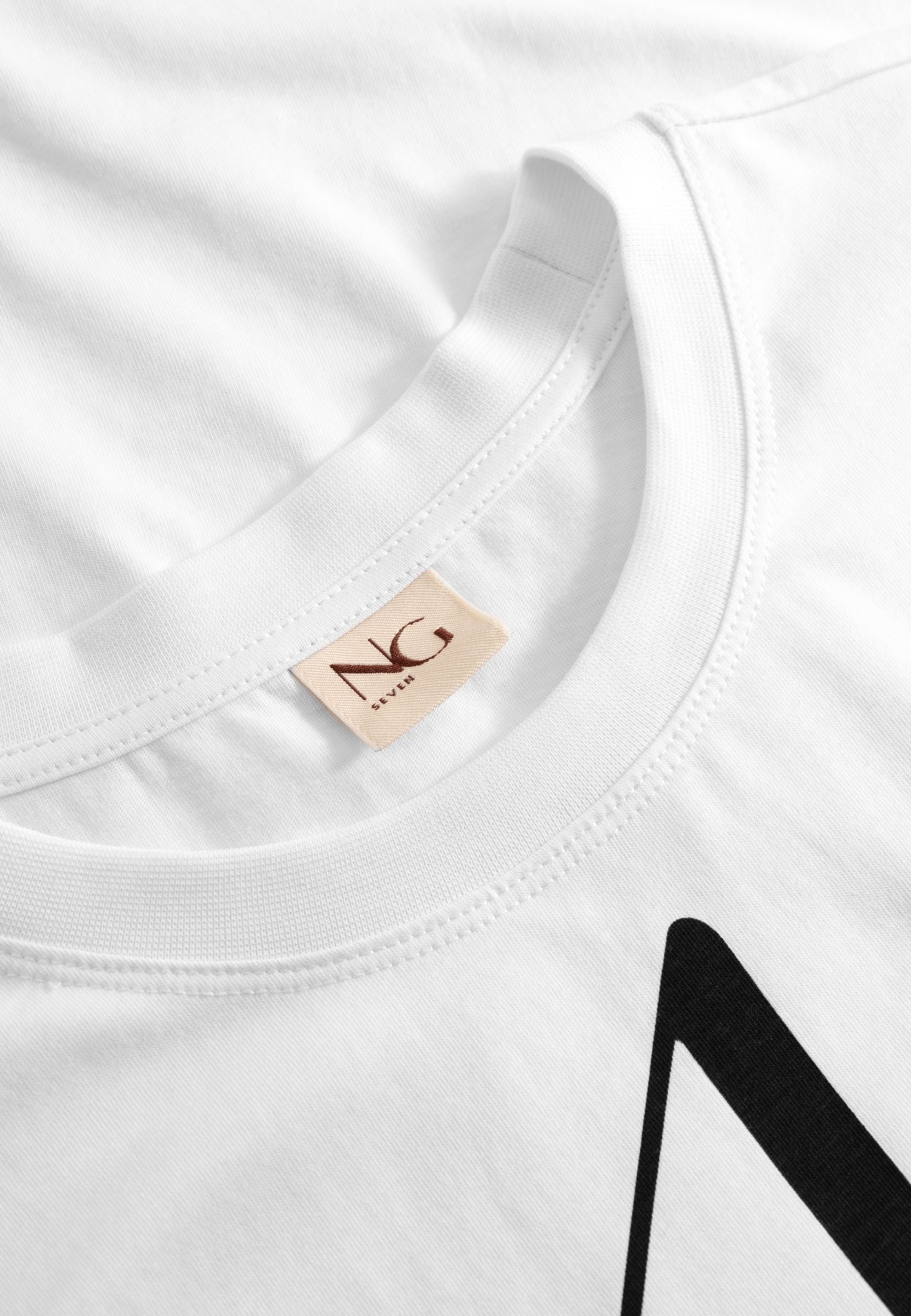 NGSeven NGS.DUKE Tee T-Shirts 10009 White Black Print