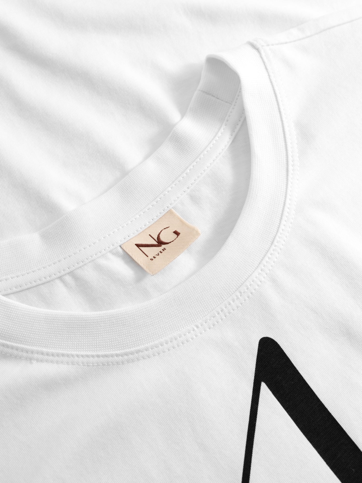 NGSeven NGS.DUKE Tee Relaxed 10009 White Black Print