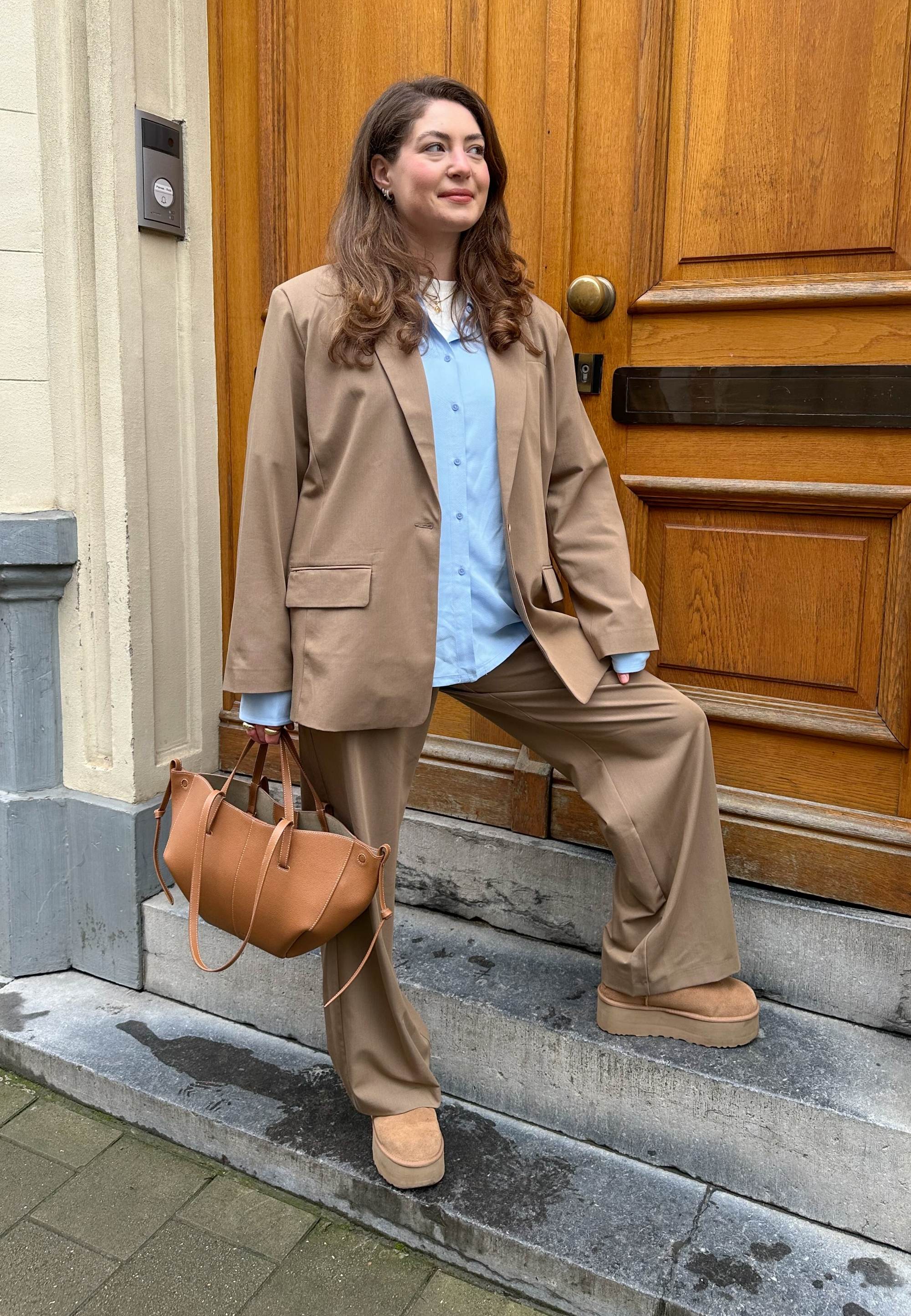 NGSeven NGS.EARTH Oversized Blazer Oversized 84003 Brown