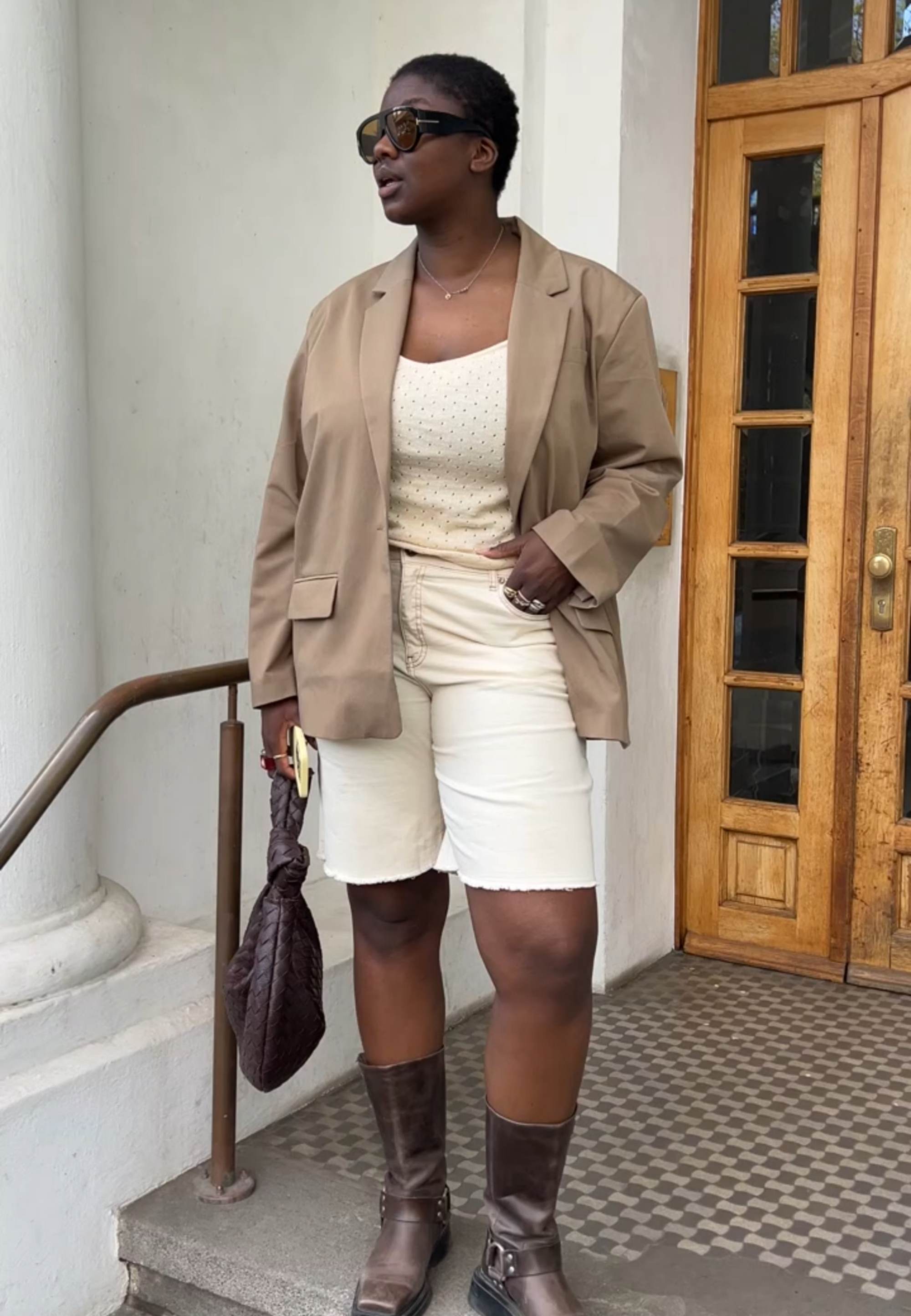 NGSeven NGS.EARTH Oversized Blazer Oversized 84003 Brown