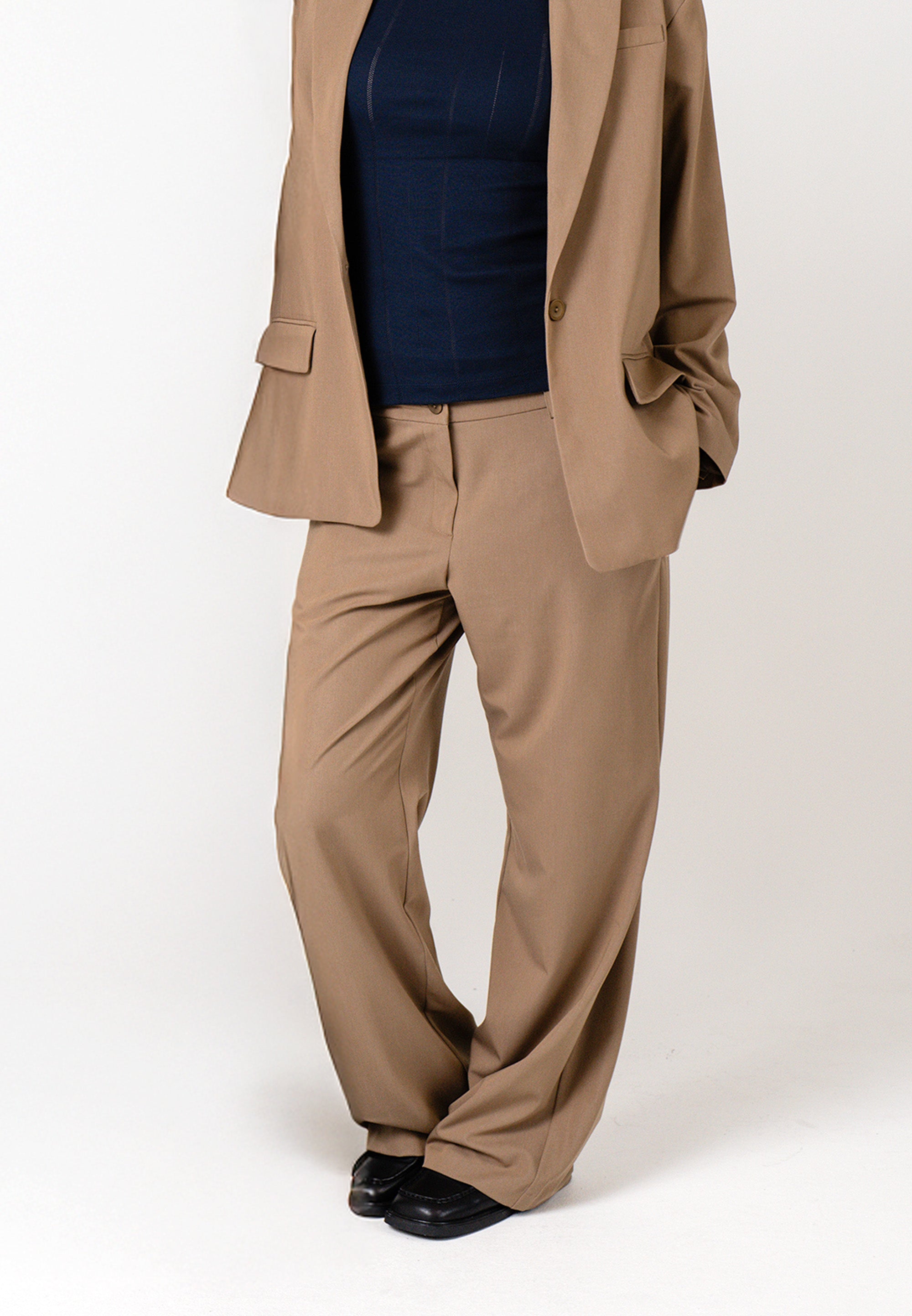 NGSeven NGS.LAKE Straight Trousers Straight 84003 Brown