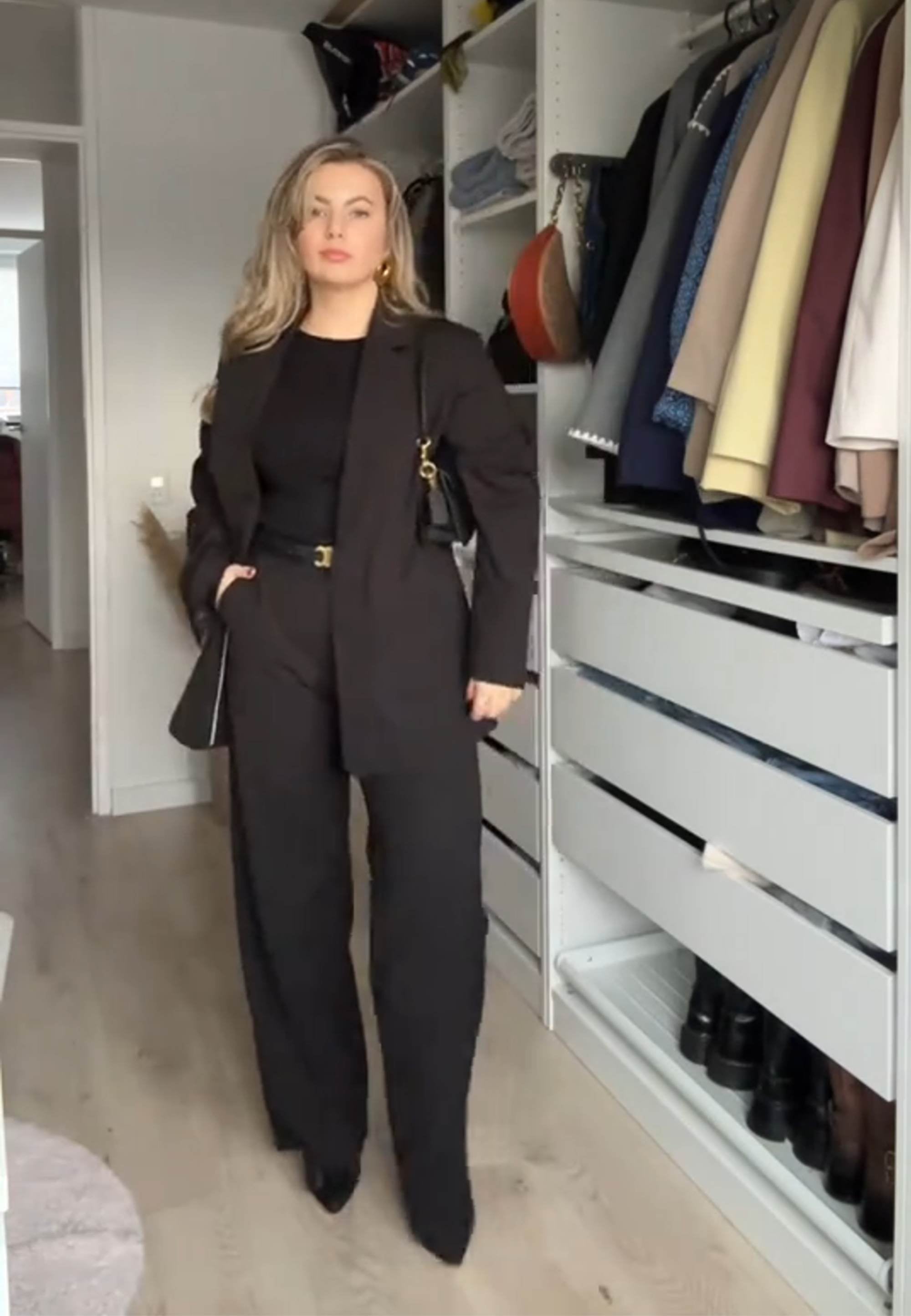 NGSeven NGS.LAKE Straight Trousers Straight 99000 Black