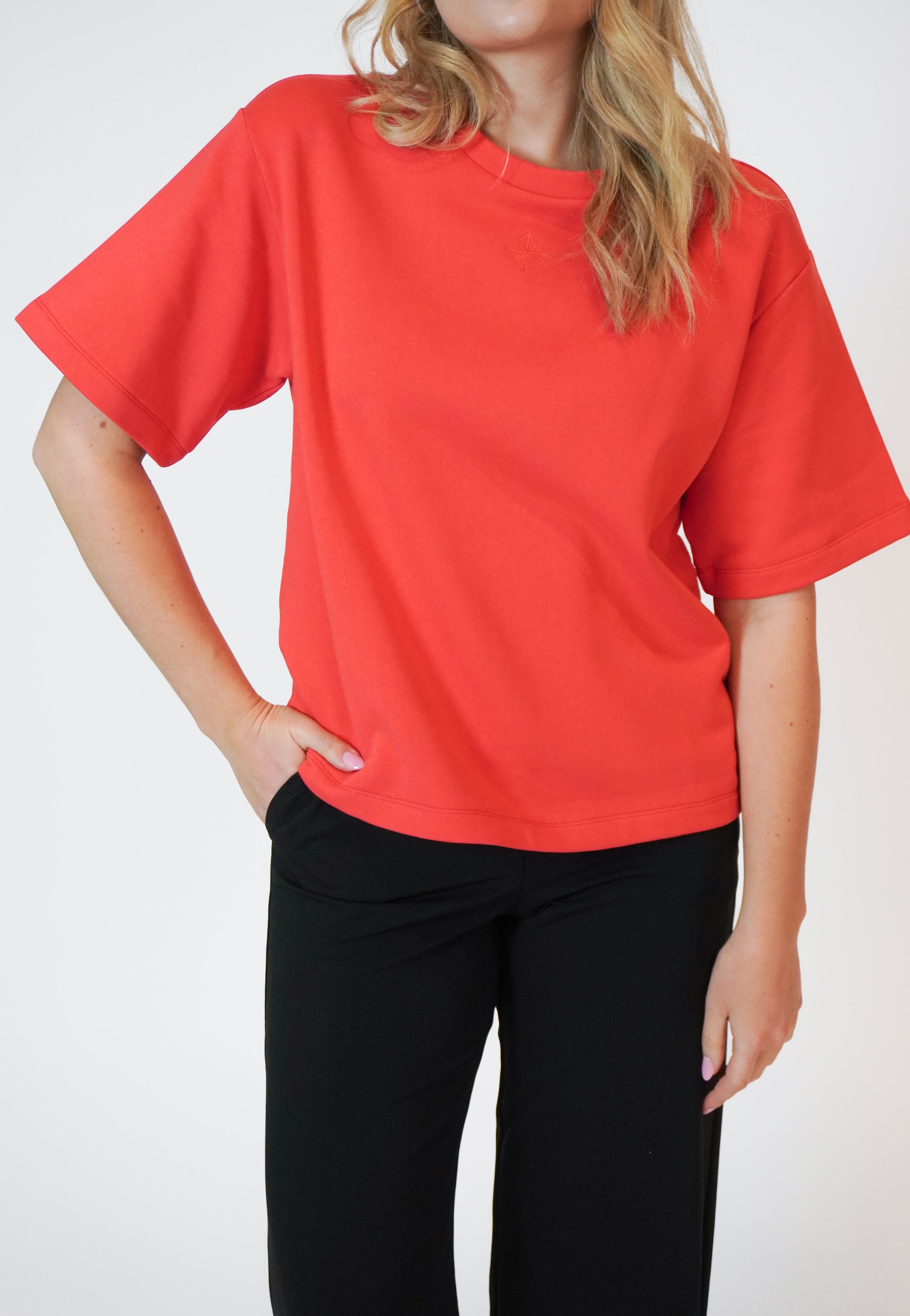 NGSeven NGS.MOUNTAIN Tee SS Relaxed 61101 Scarlet