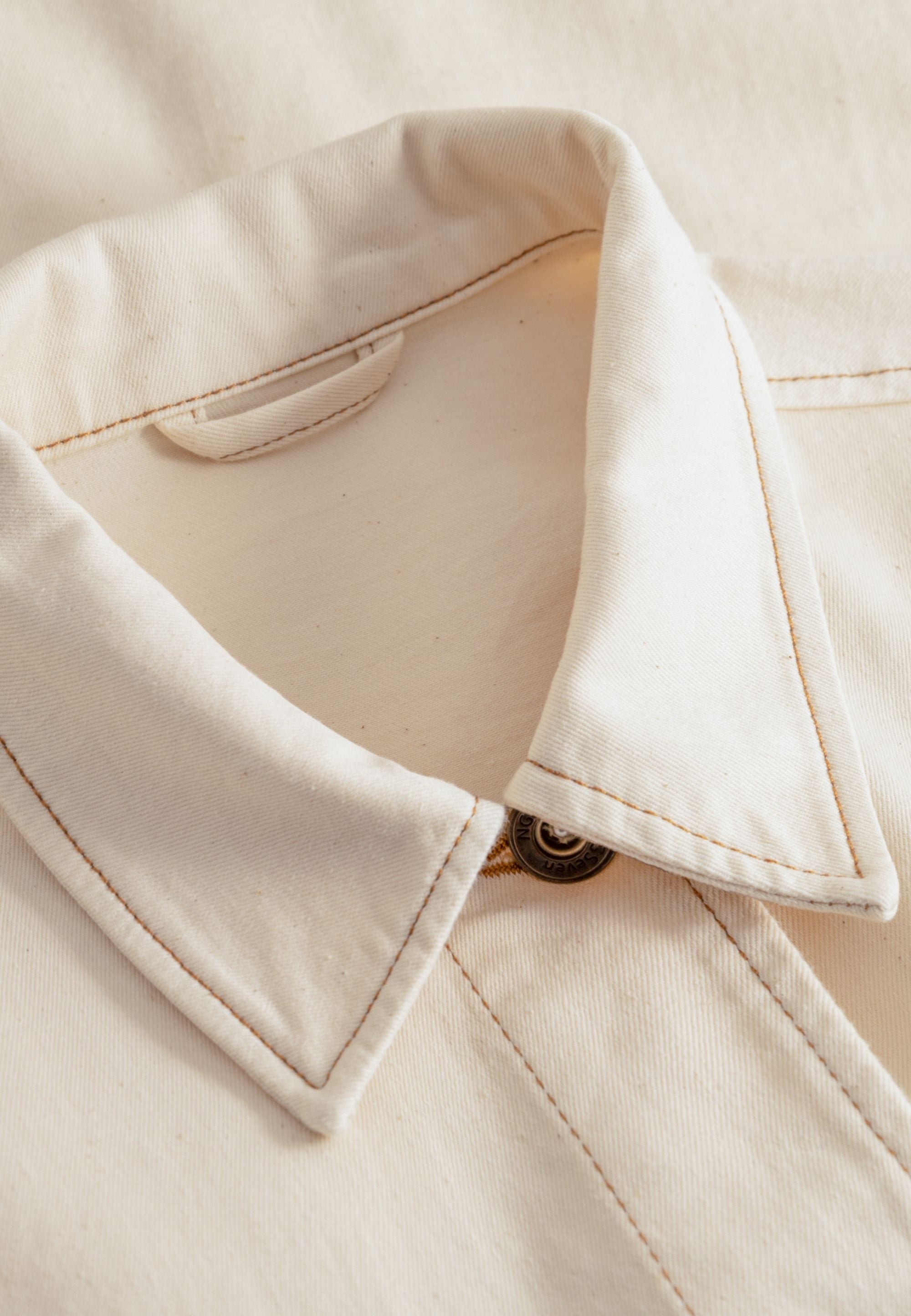 NGSeven NGS.SAGA Boxy Jacket Jackets 11200 Latte denim