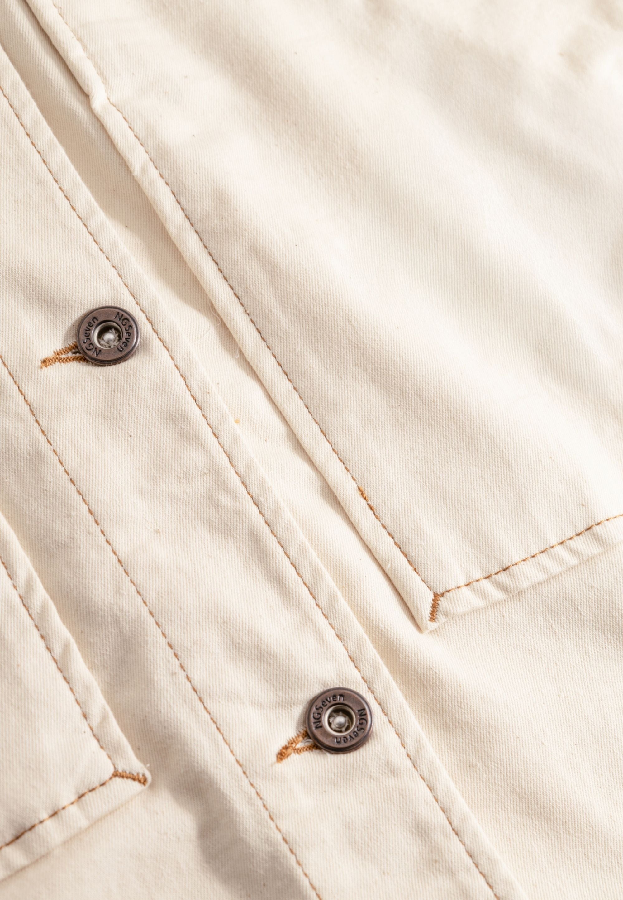 NGSeven NGS.SAGA Boxy Jacket Jackets 11200 Latte denim