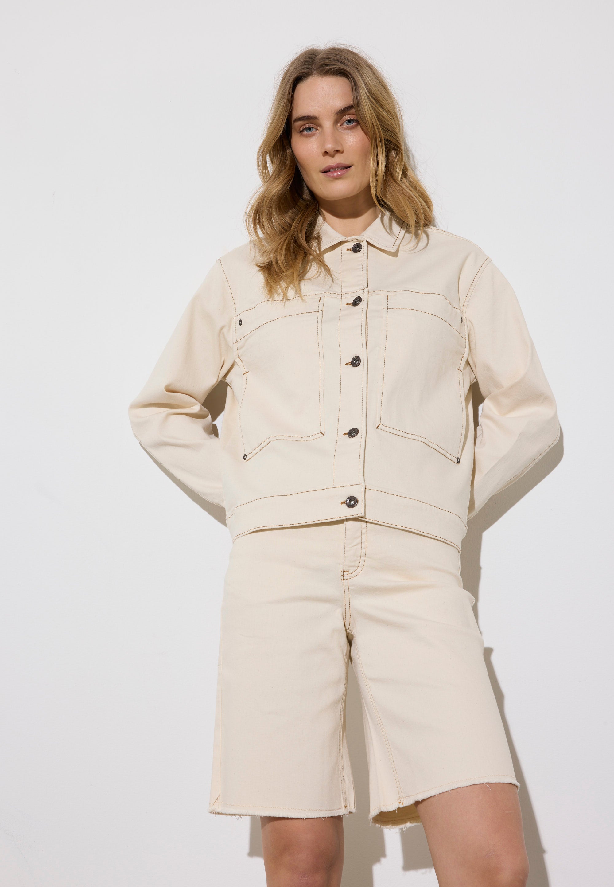 NGSeven NGS.SAGA Boxy Jacket Relaxed 11200 Latte denim