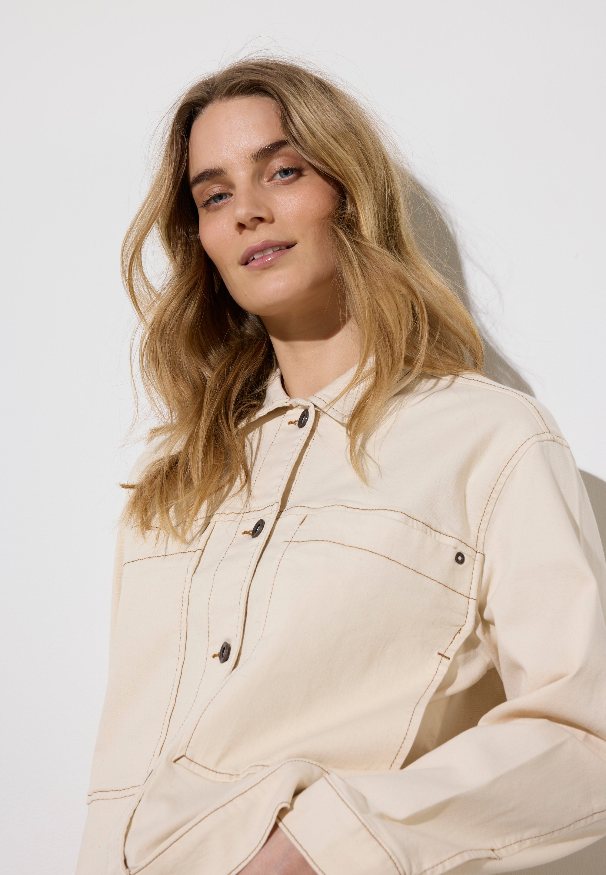 NGSeven NGS.SAGA Boxy Jacket Relaxed 11200 Latte denim