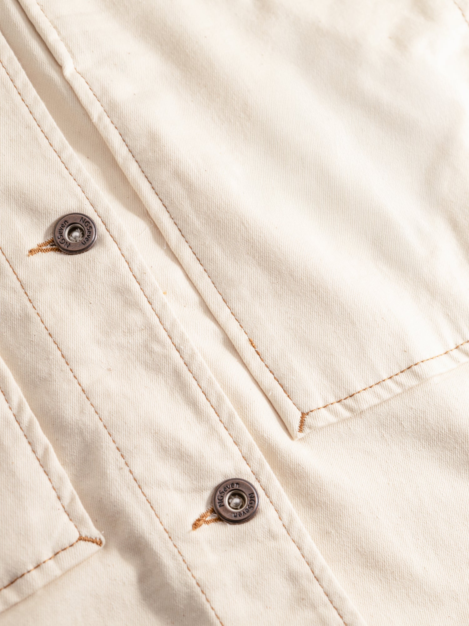 NGSeven NGS.SAGA Boxy Jacket Relaxed 11200 Latte denim