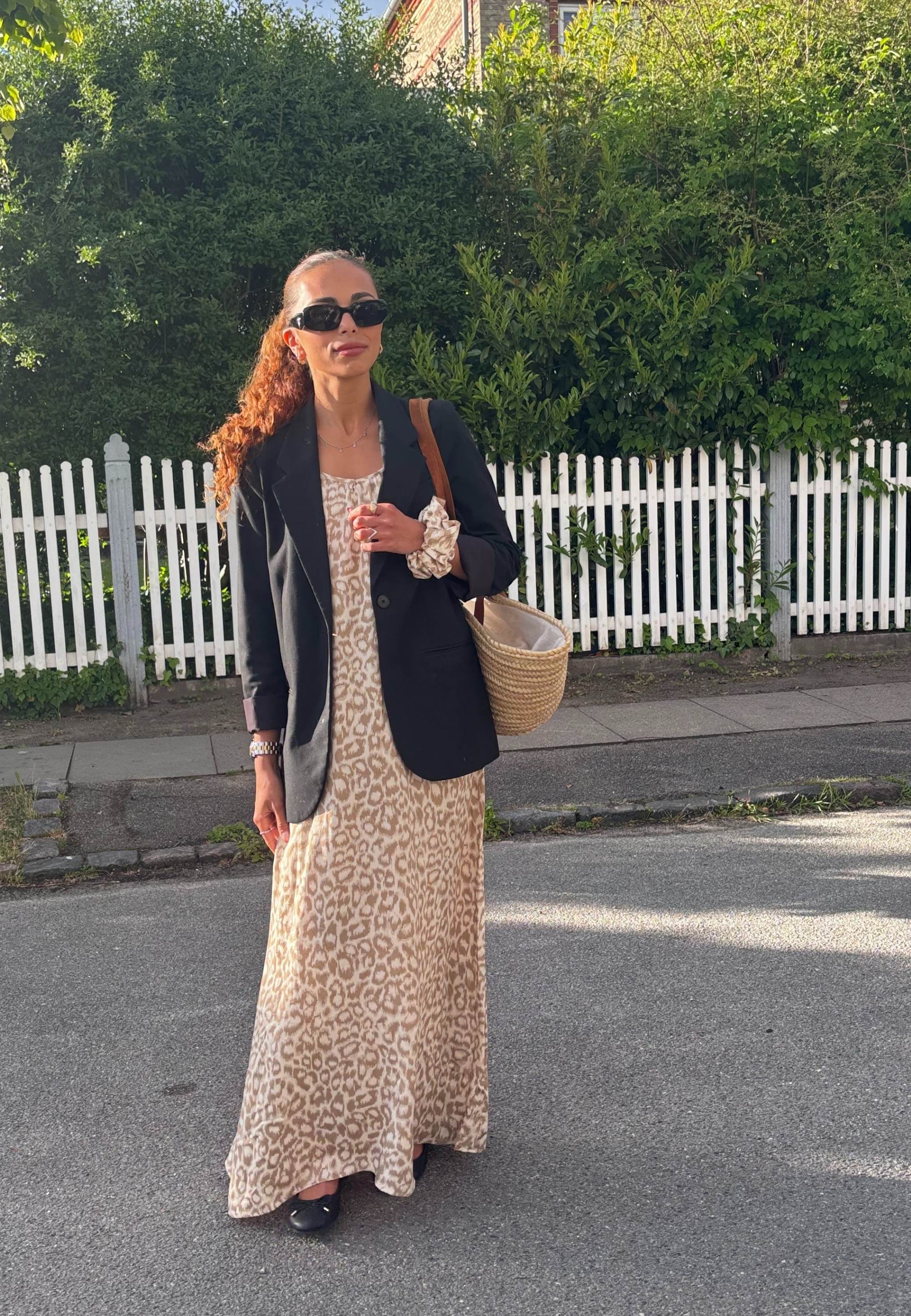 NGSeven NGS.TANSY Dress Relaxed 13028 Birch cafe latte leopard