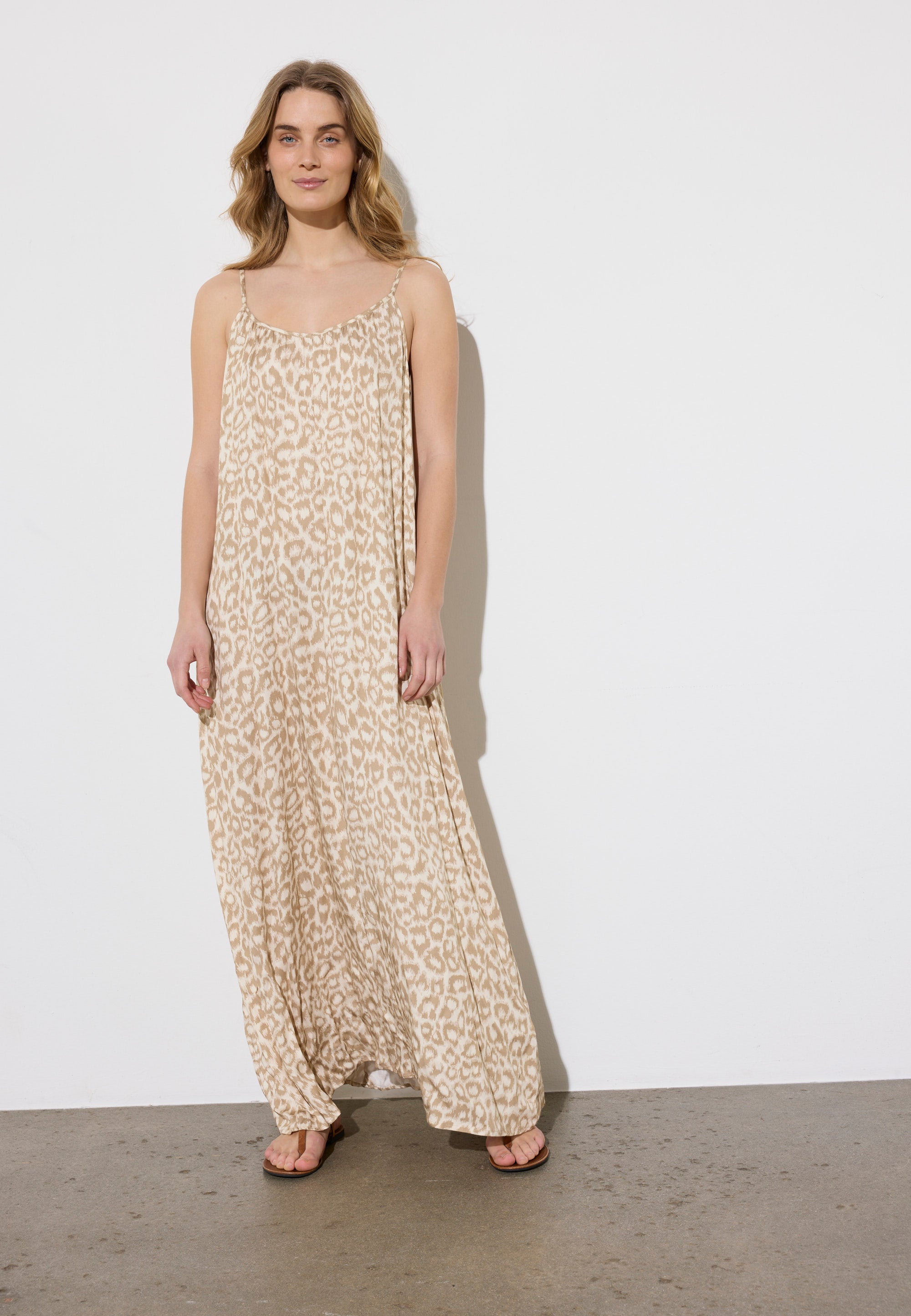 NGSeven NGS.TANSY Dress Relaxed 13028 Birch cafe latte leopard