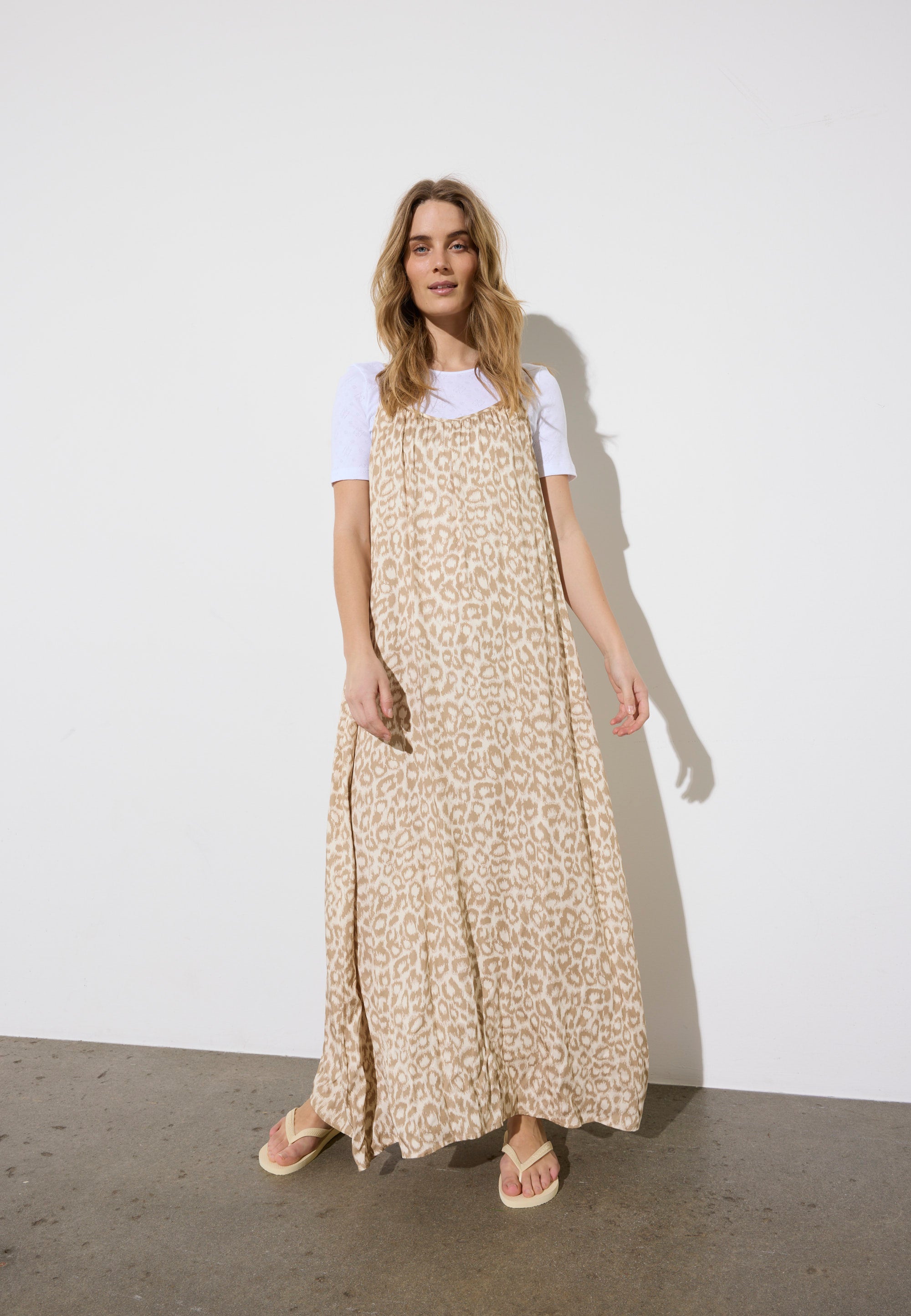 NGSeven NGS.TANSY Dress Relaxed 13028 Birch cafe latte leopard