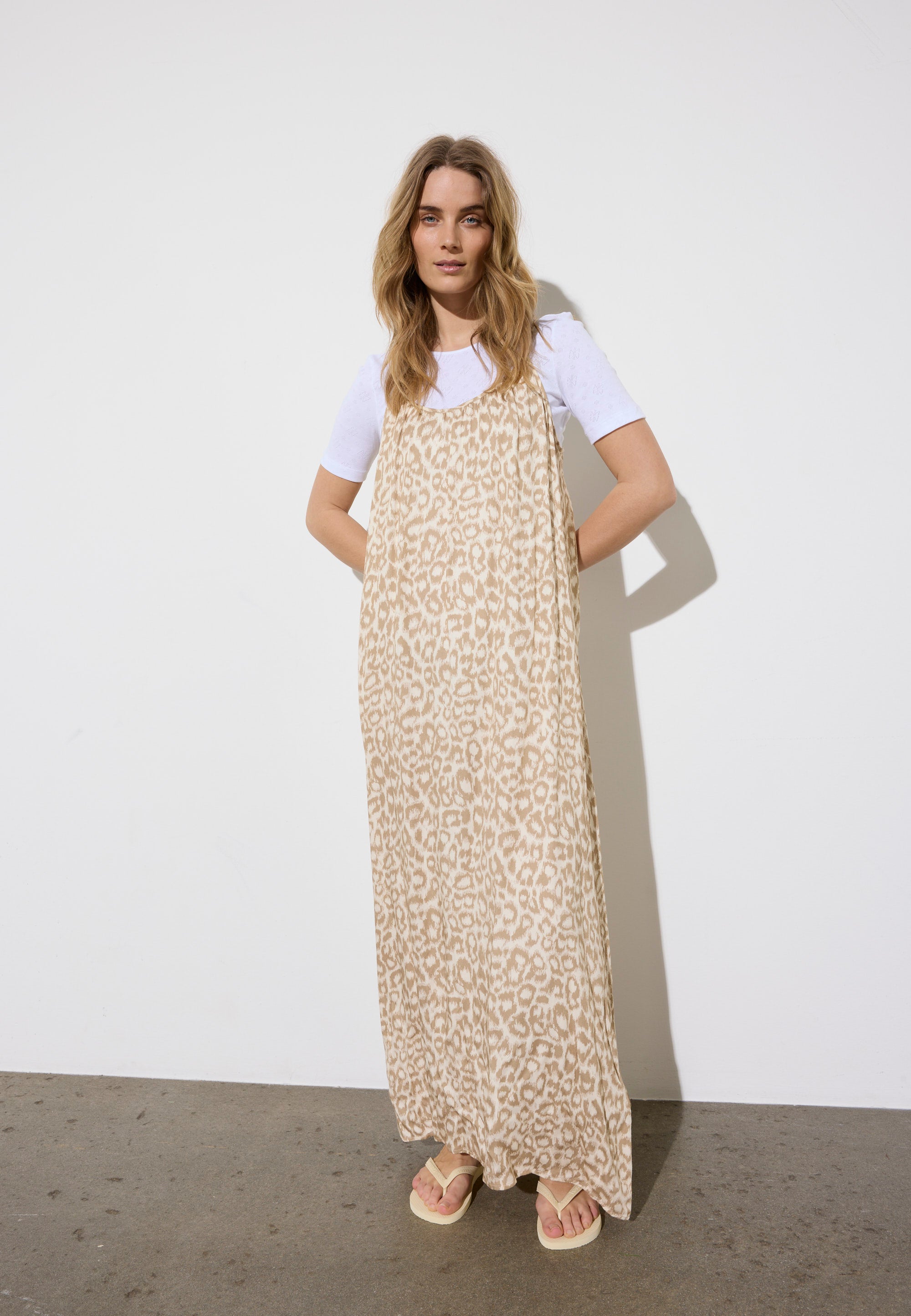 NGSeven NGS.TANSY Dress Relaxed 13028 Birch cafe latte leopard