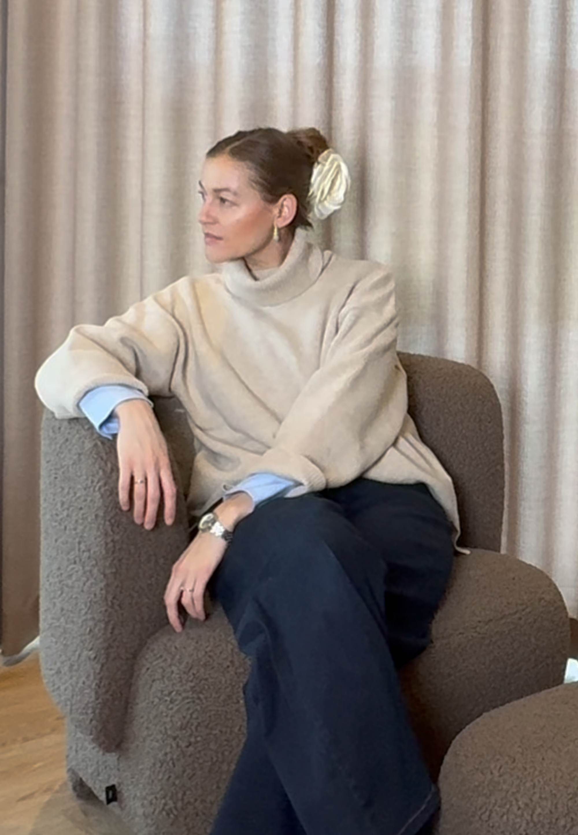 NGSeven NGS.WOODS Sweater Relaxed 11502 Latte Melange
