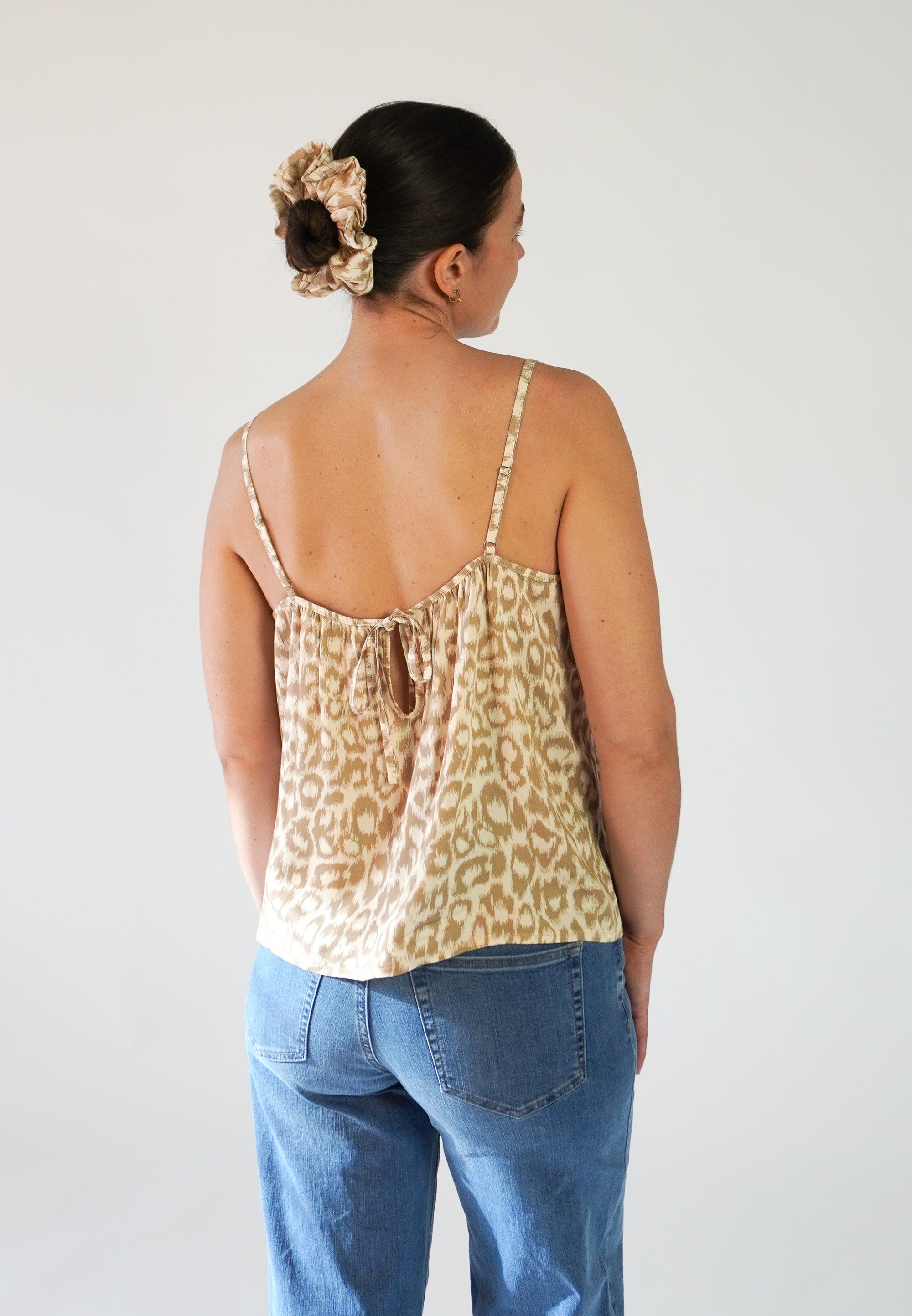NGSeven PAPILLON Scrunchie 13028 Birch cafe latte leopard