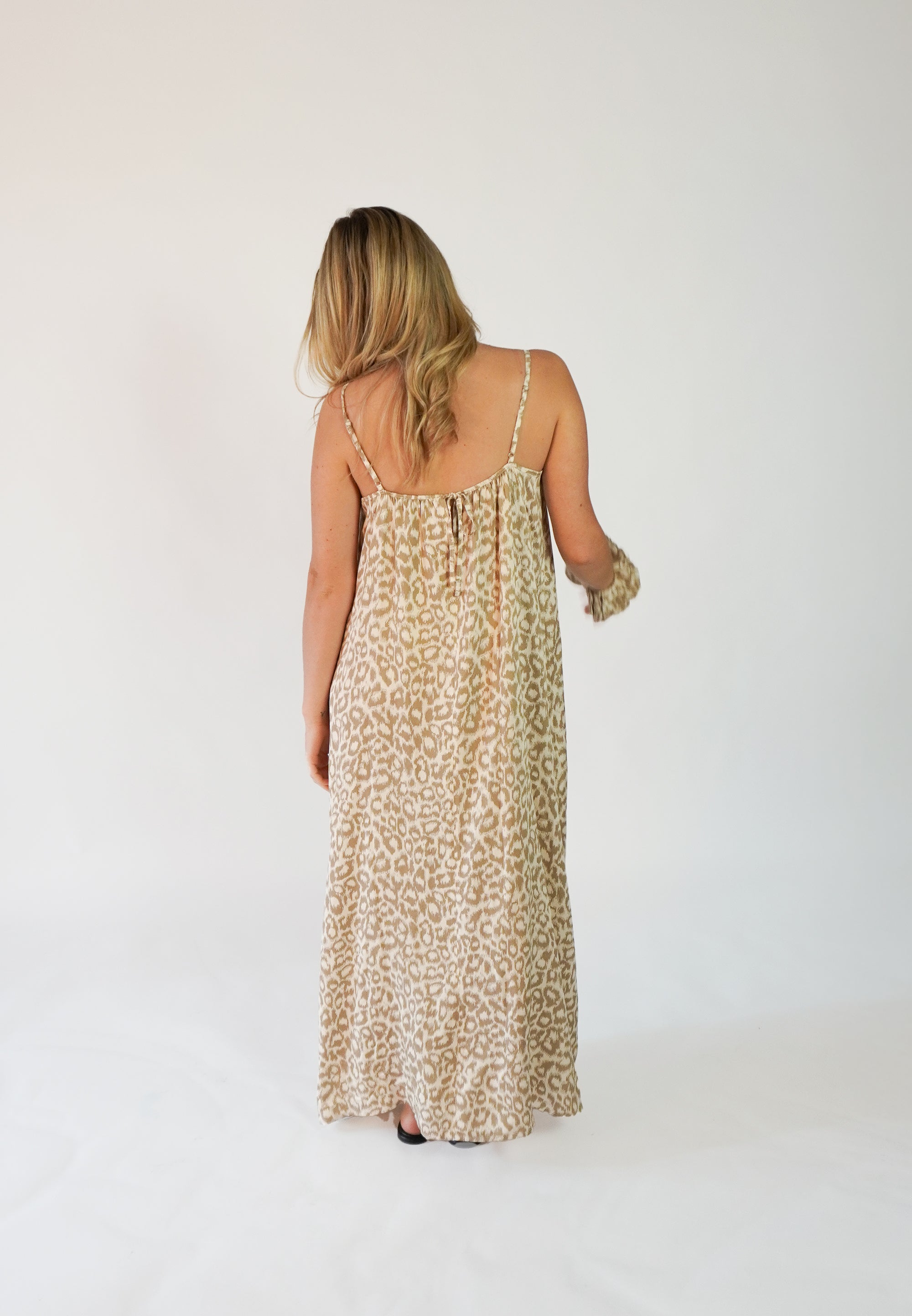 NGSeven NGS.TANSY Dress Relaxed 13028 Birch cafe latte leopard