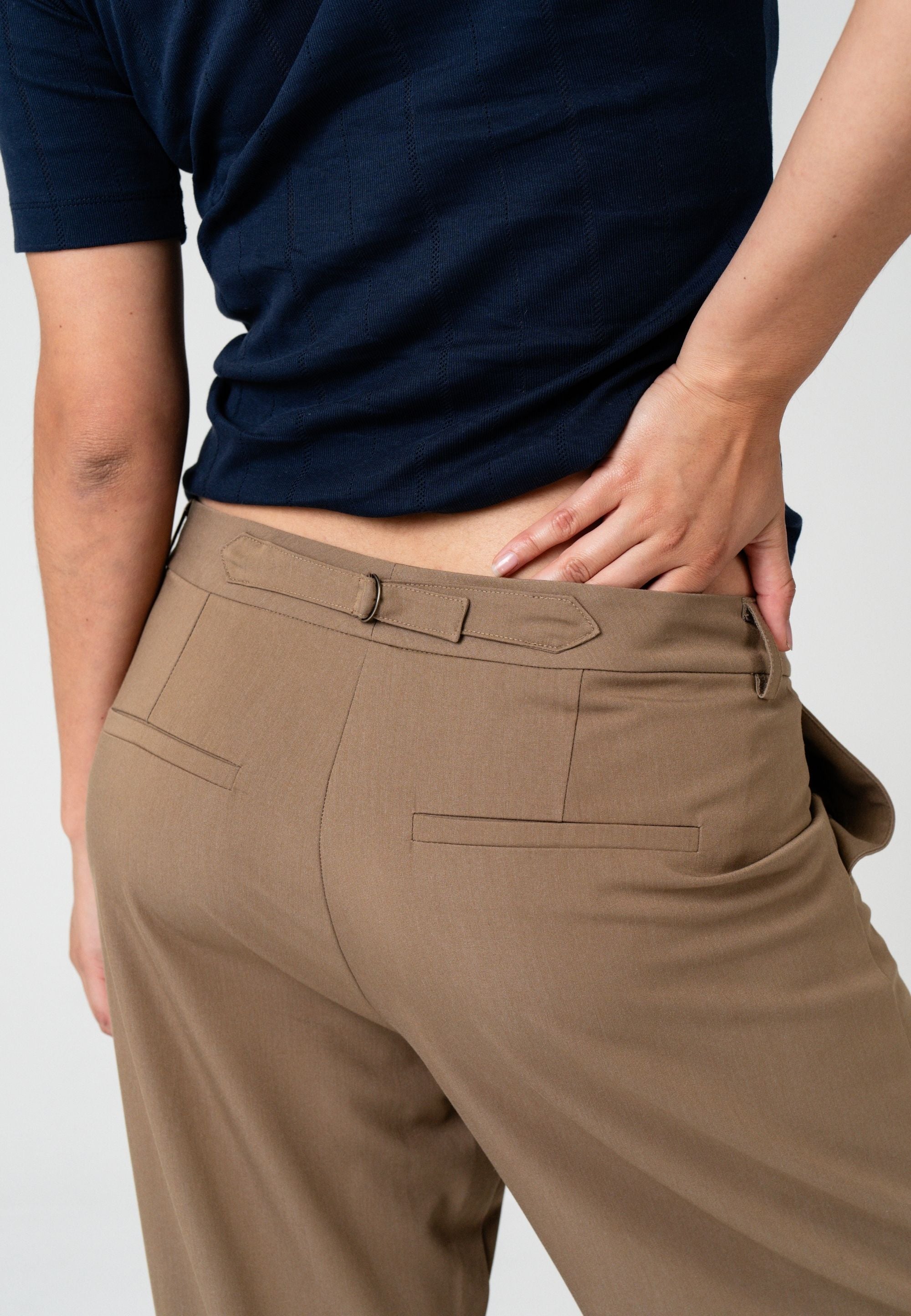 NGSeven NGS.LAKE Straight Trousers Straight 84003 Brown