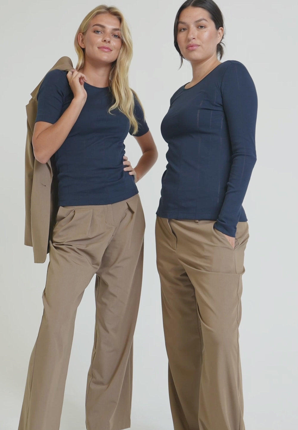 NGSeven NGS.LAKE Straight Trousers Straight 84003 Brown