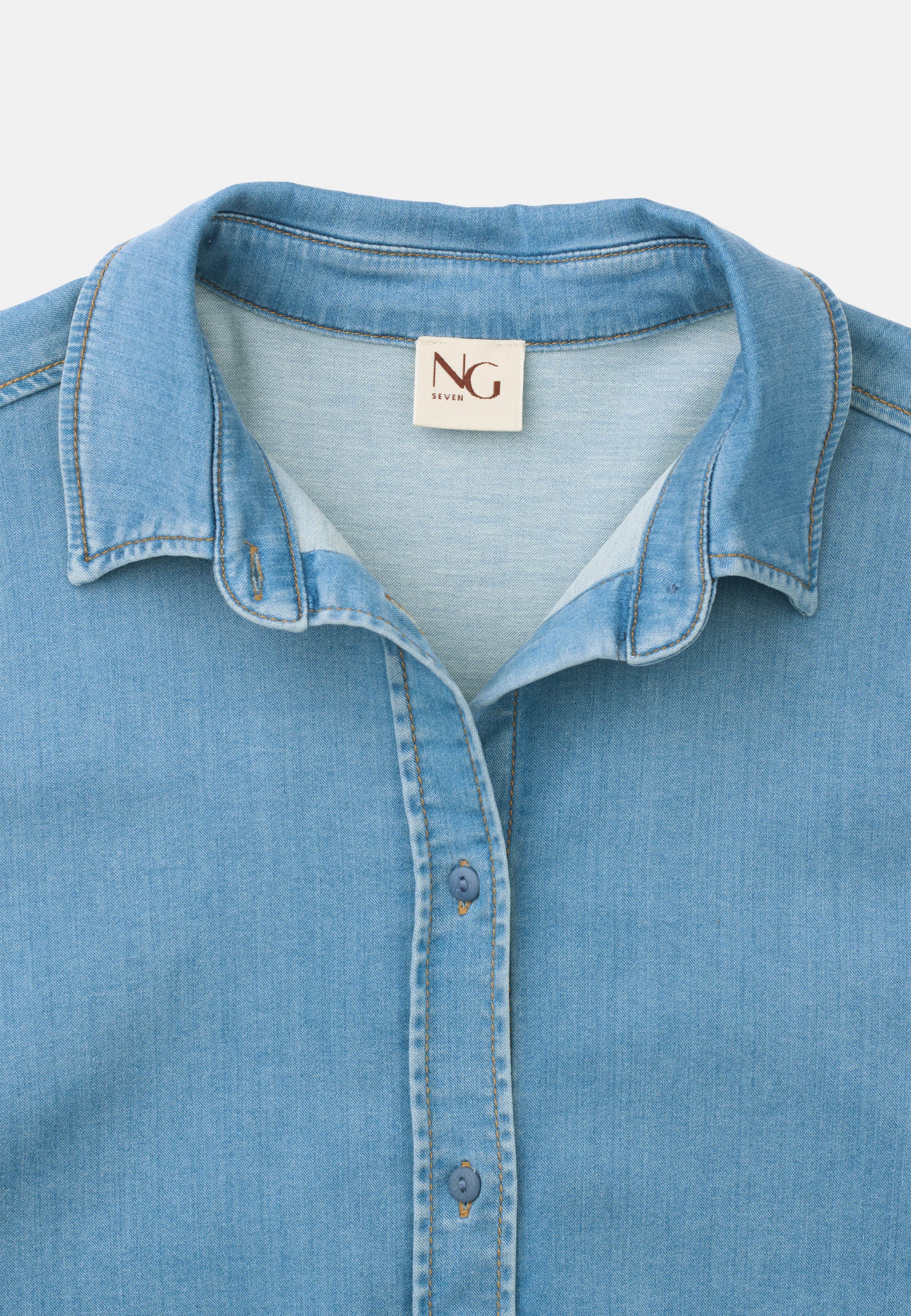 NGSeven NGS.COAST Denim Shirt Regular 44399 Washed Blue Denim