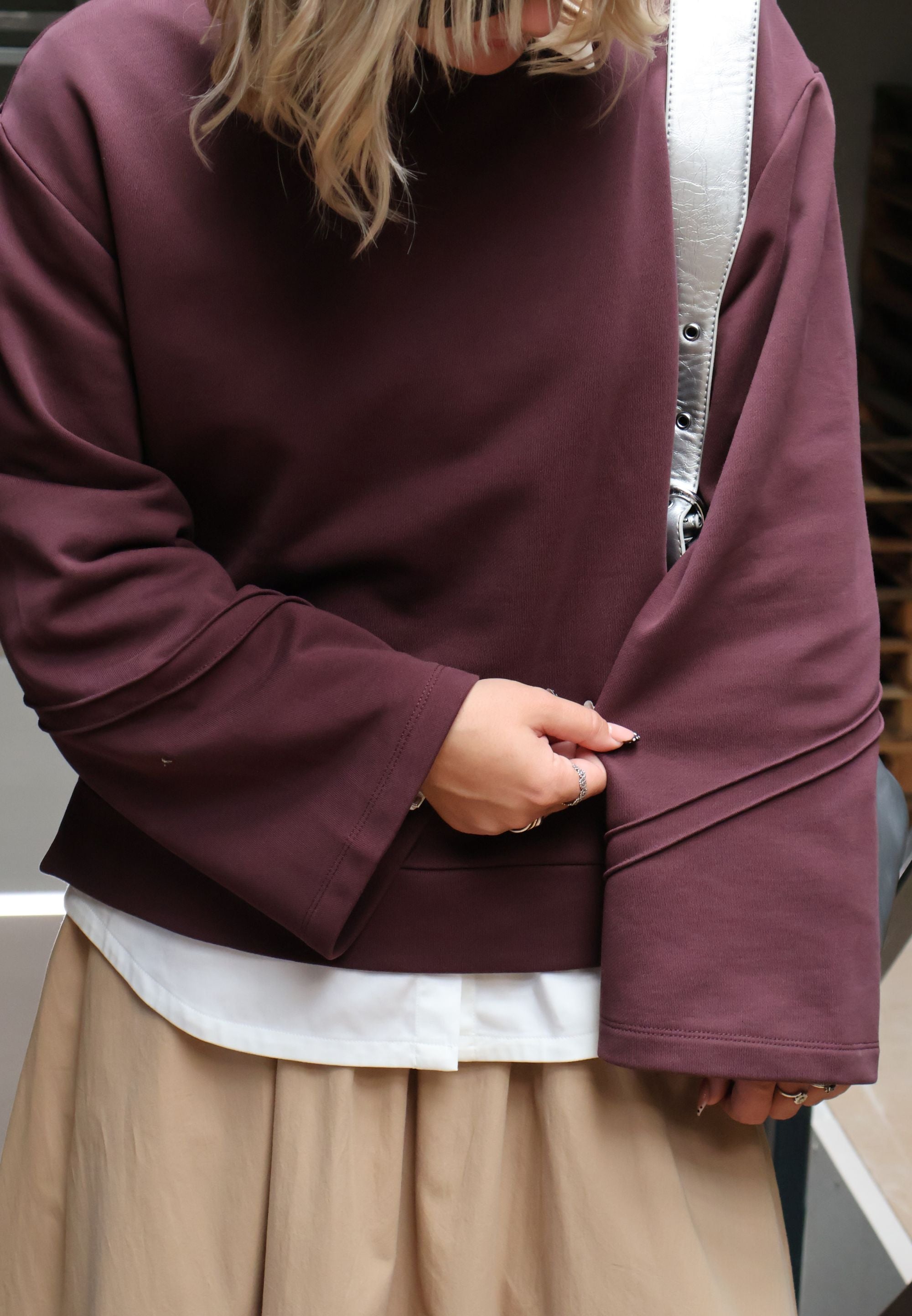 NGSeven MACAW Sweatshirt Relaxed 68000 Dark Plum