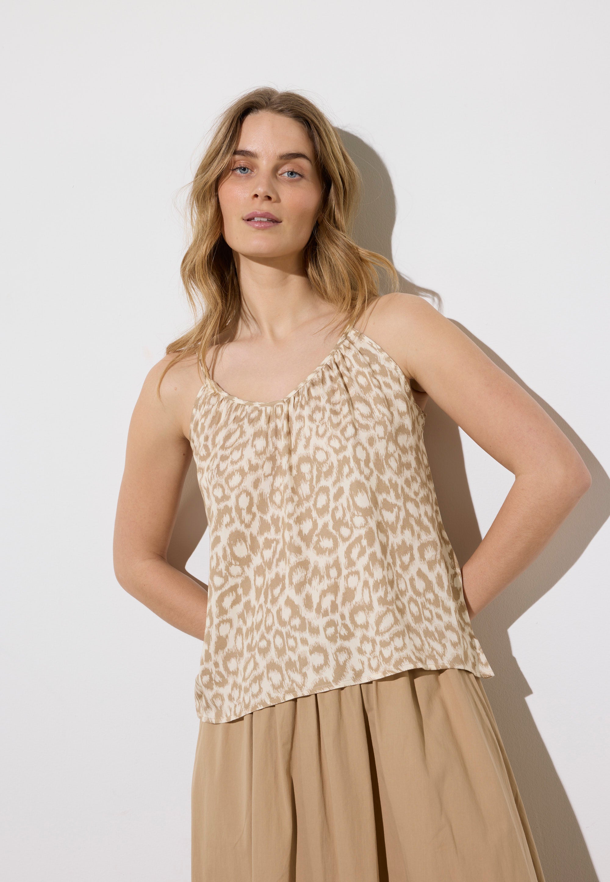 NGSeven NGS.ADMIRAL Camisole Relaxed 13028 Birch cafe latte leopard