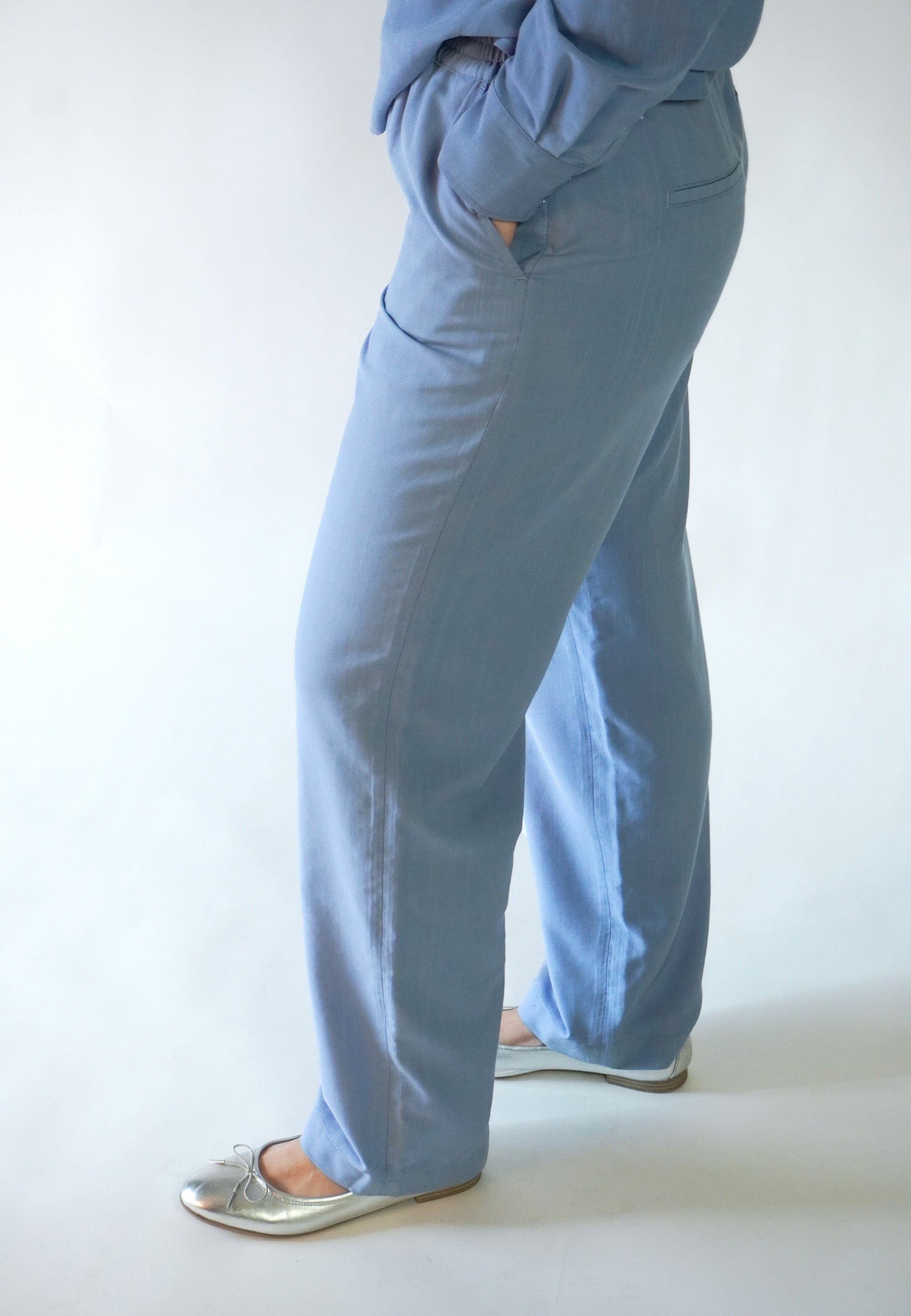 NGSeven NGS.BROOK Relaxed Trousers Relaxed 43111 Cornflower Stripe