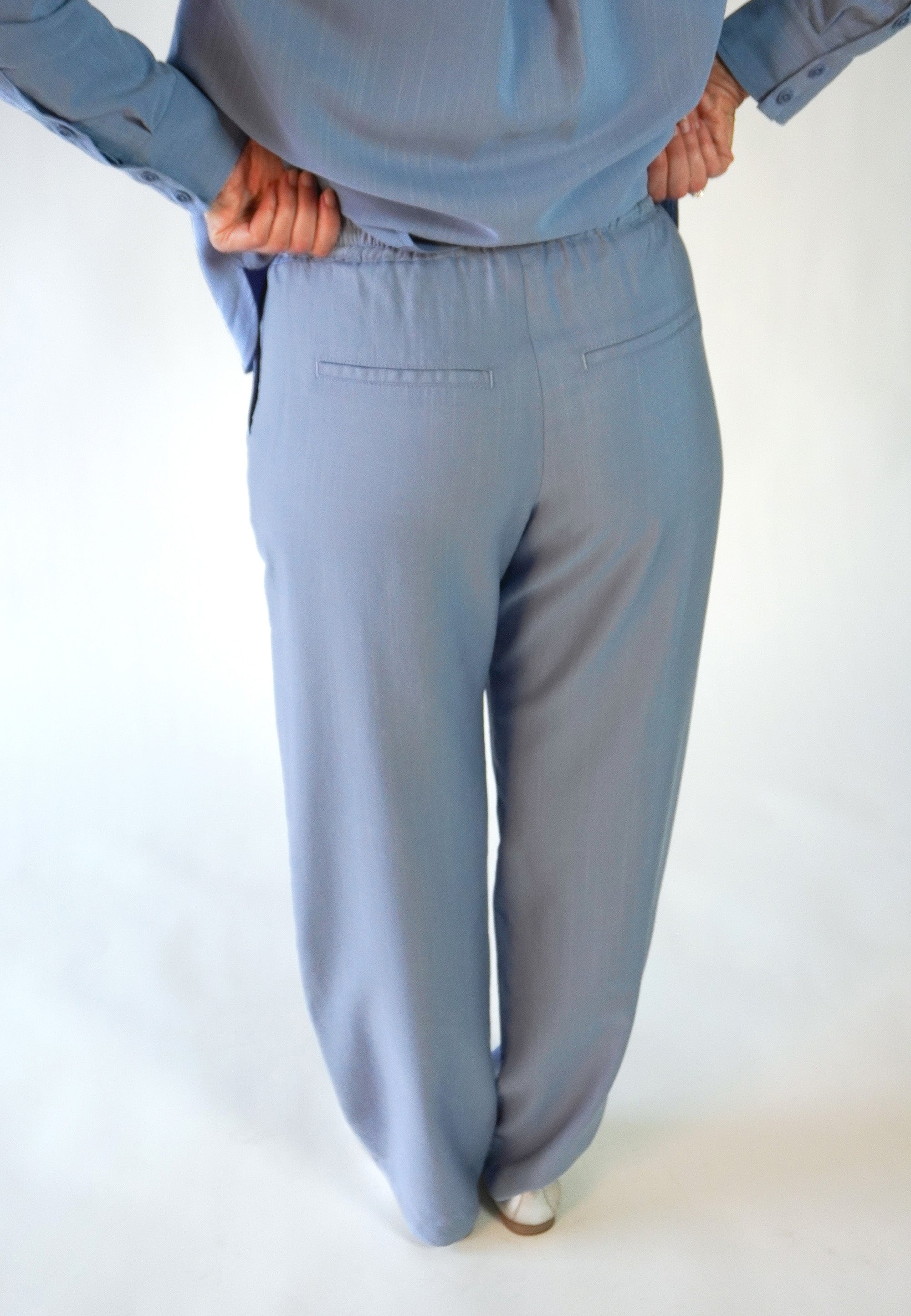 NGSeven NGS.BROOK Relaxed Trousers Relaxed 43111 Cornflower Stripe