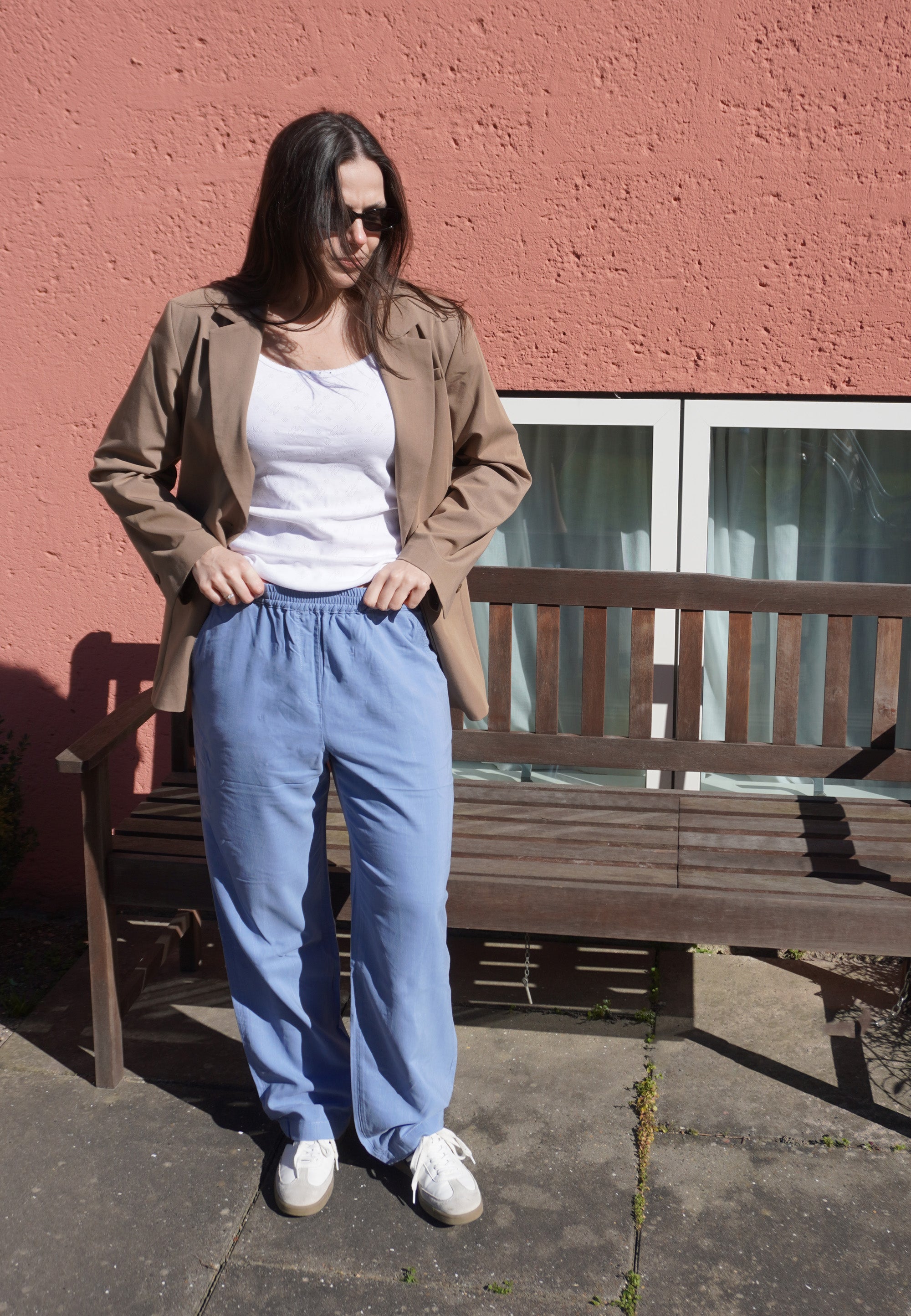 NGSeven NGS.BROOK Relaxed Trousers Relaxed 43111 Cornflower Stripe