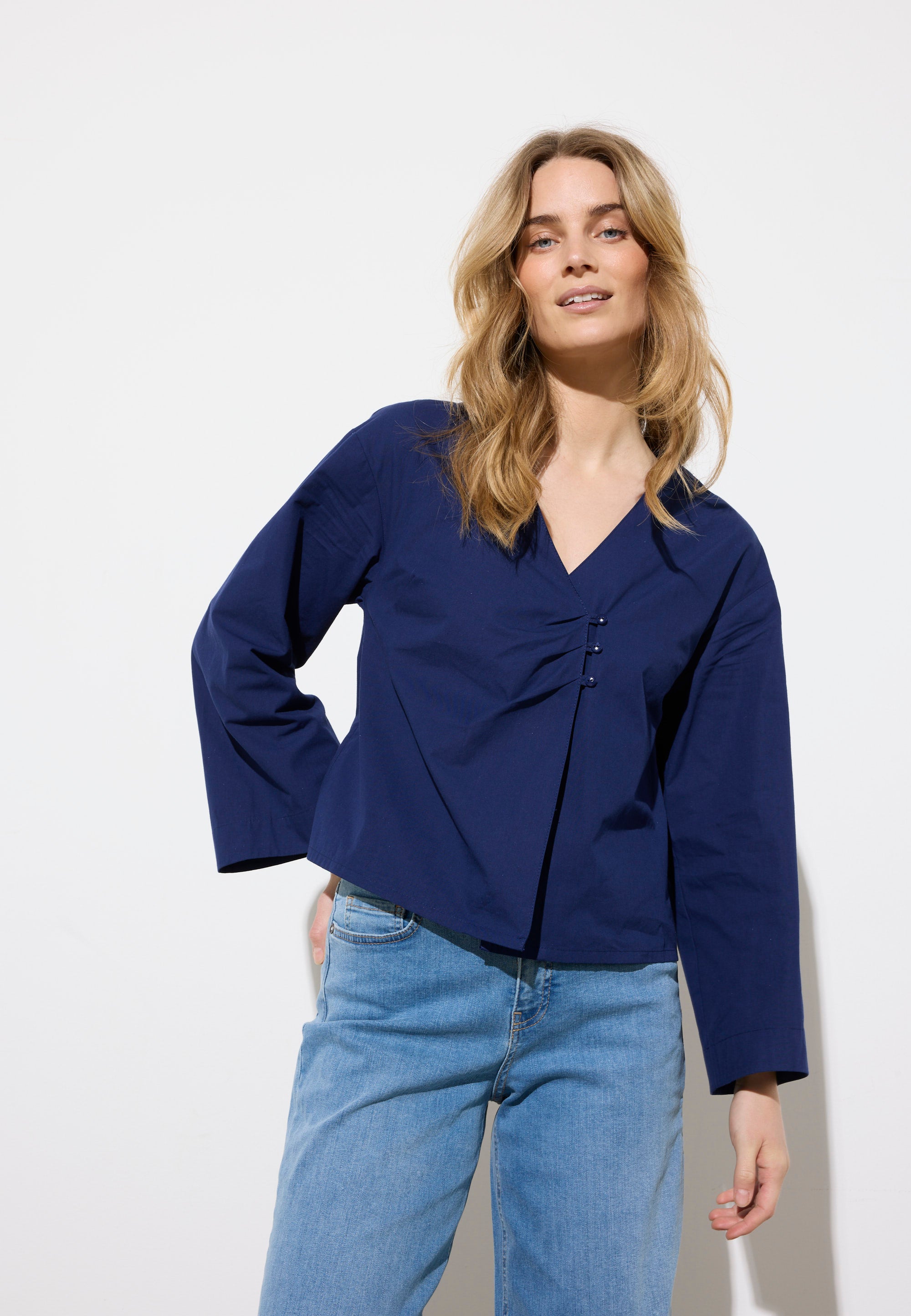 NGSeven NGS.CEDAR Blouse Relaxed 45101 Royal Blue