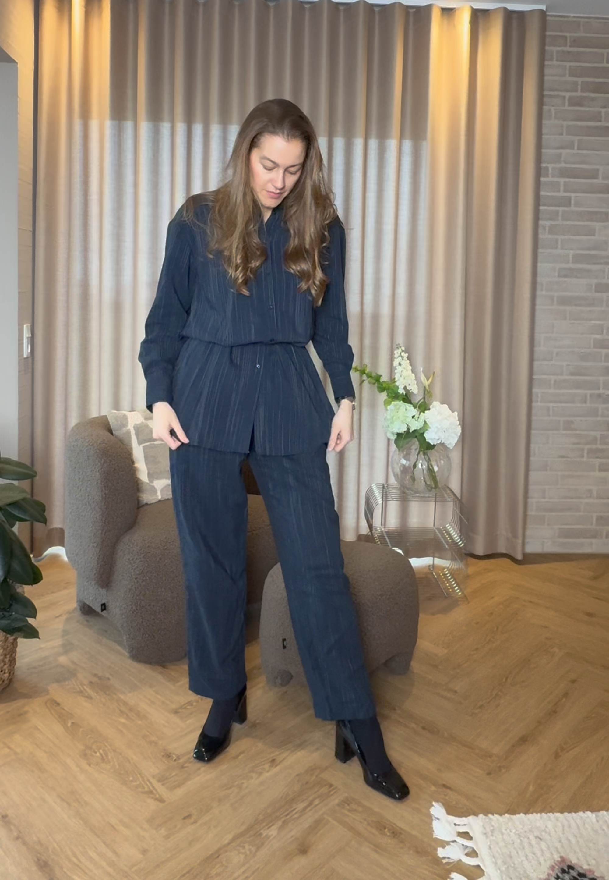 NGSeven NGS.DEW Oversized Shirt Oversized 49111 Navy Stripe