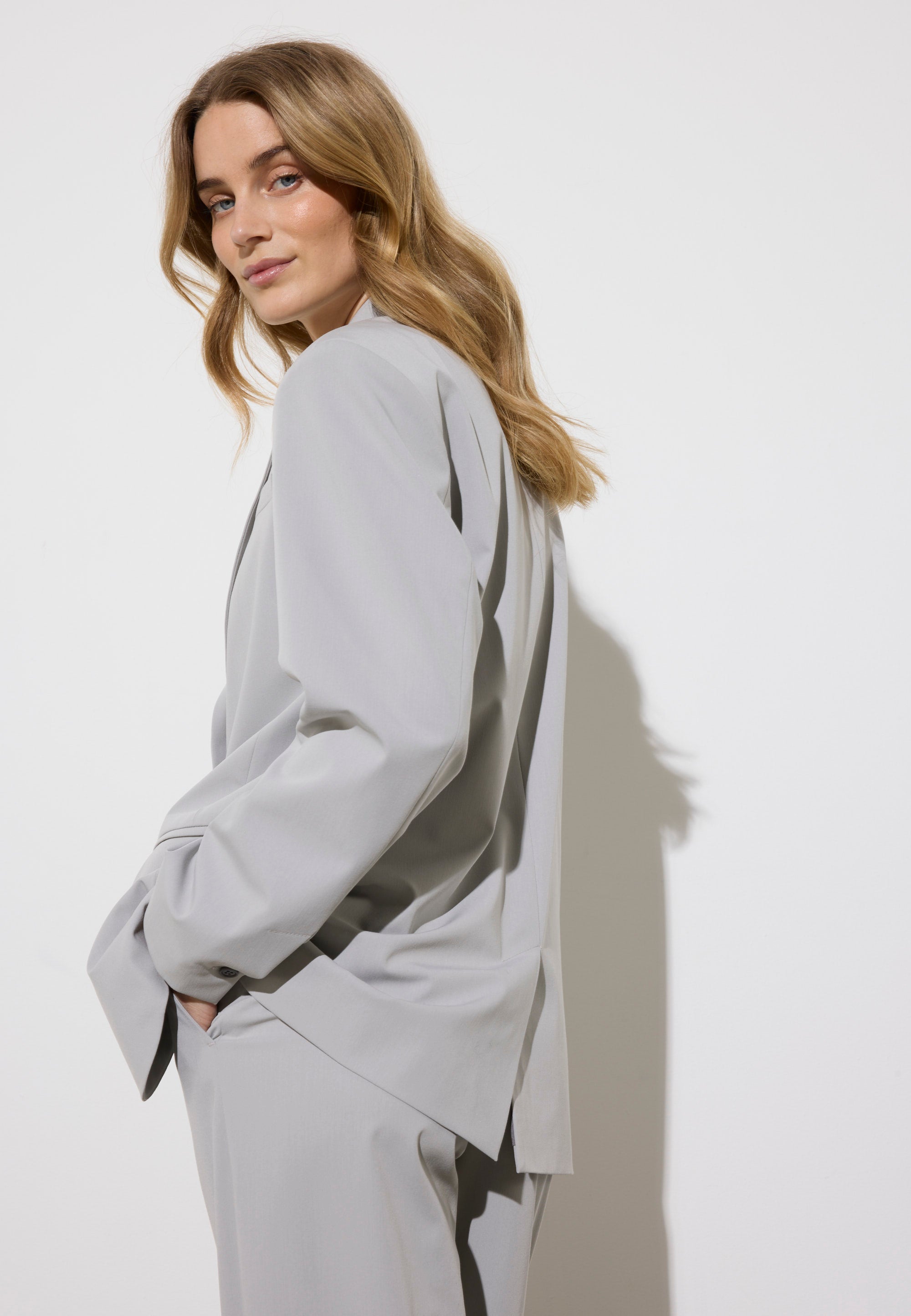 NGSeven NGS.EARTH Oversized Blazer Oversized 91001 Paloma Grey
