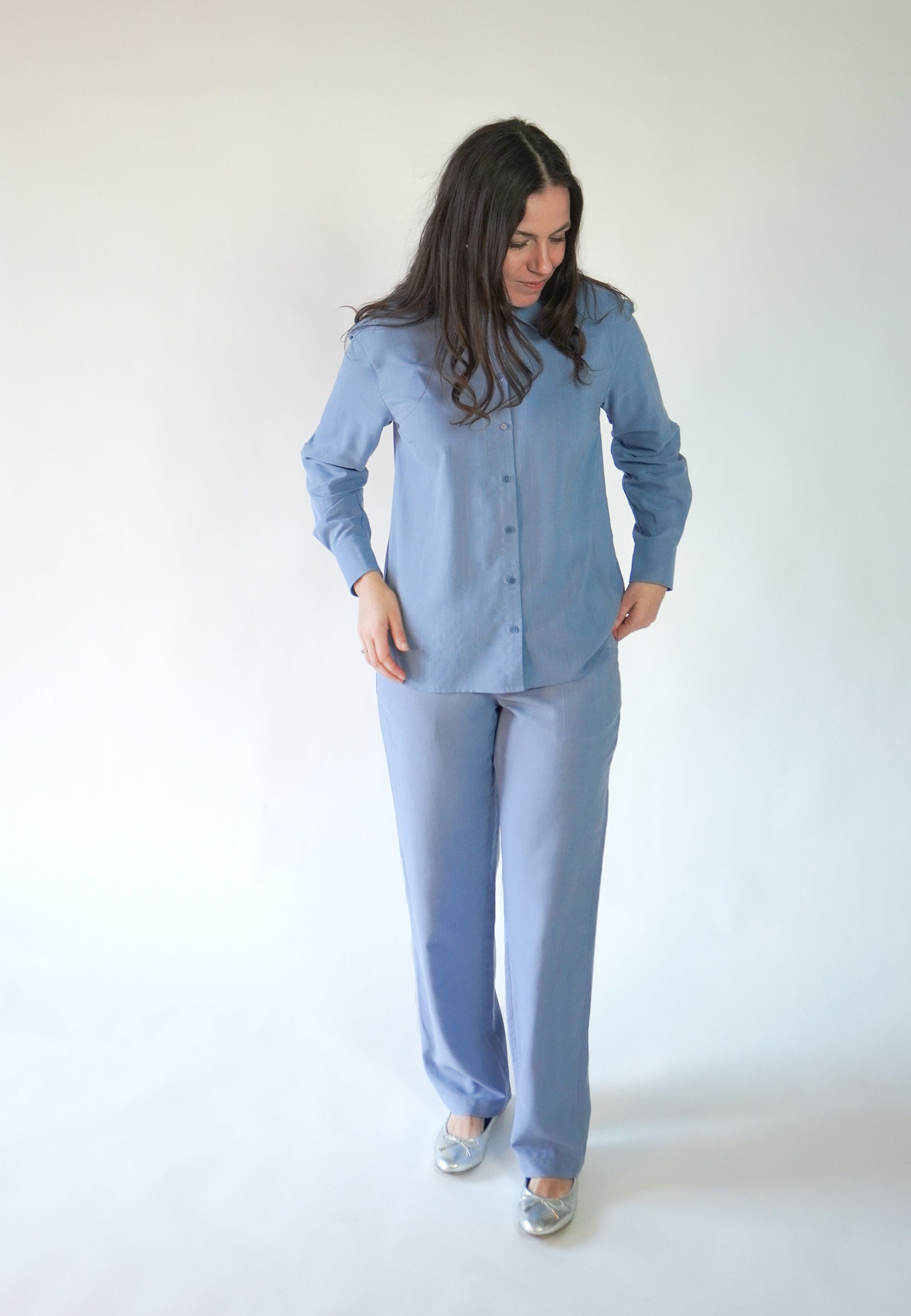 NGSeven NGS.EDITH Shirt ls Relaxed 43111 Cornflower Stripe