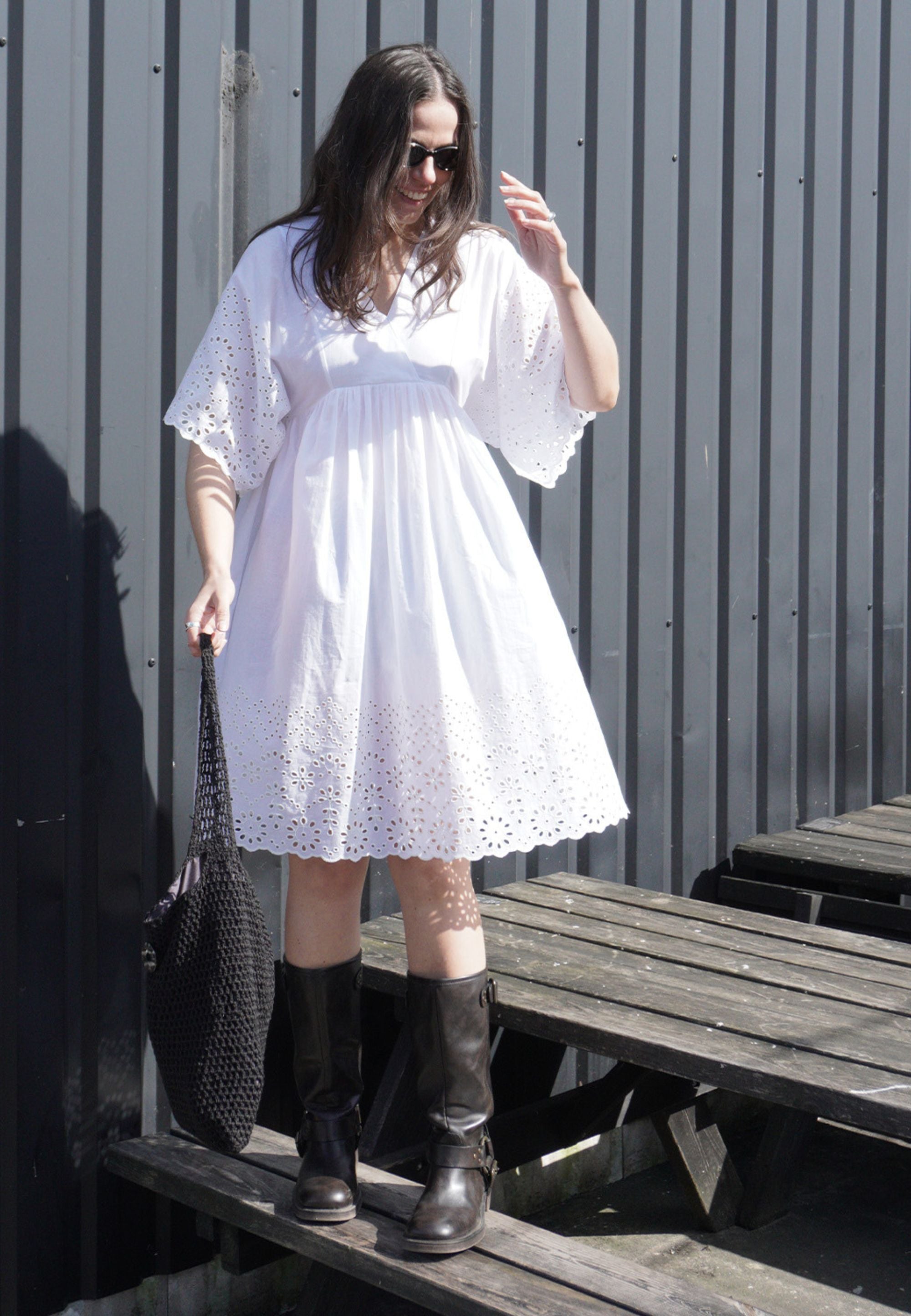 NGSeven NGS.JOLIE Dress SS Relaxed 10000 White