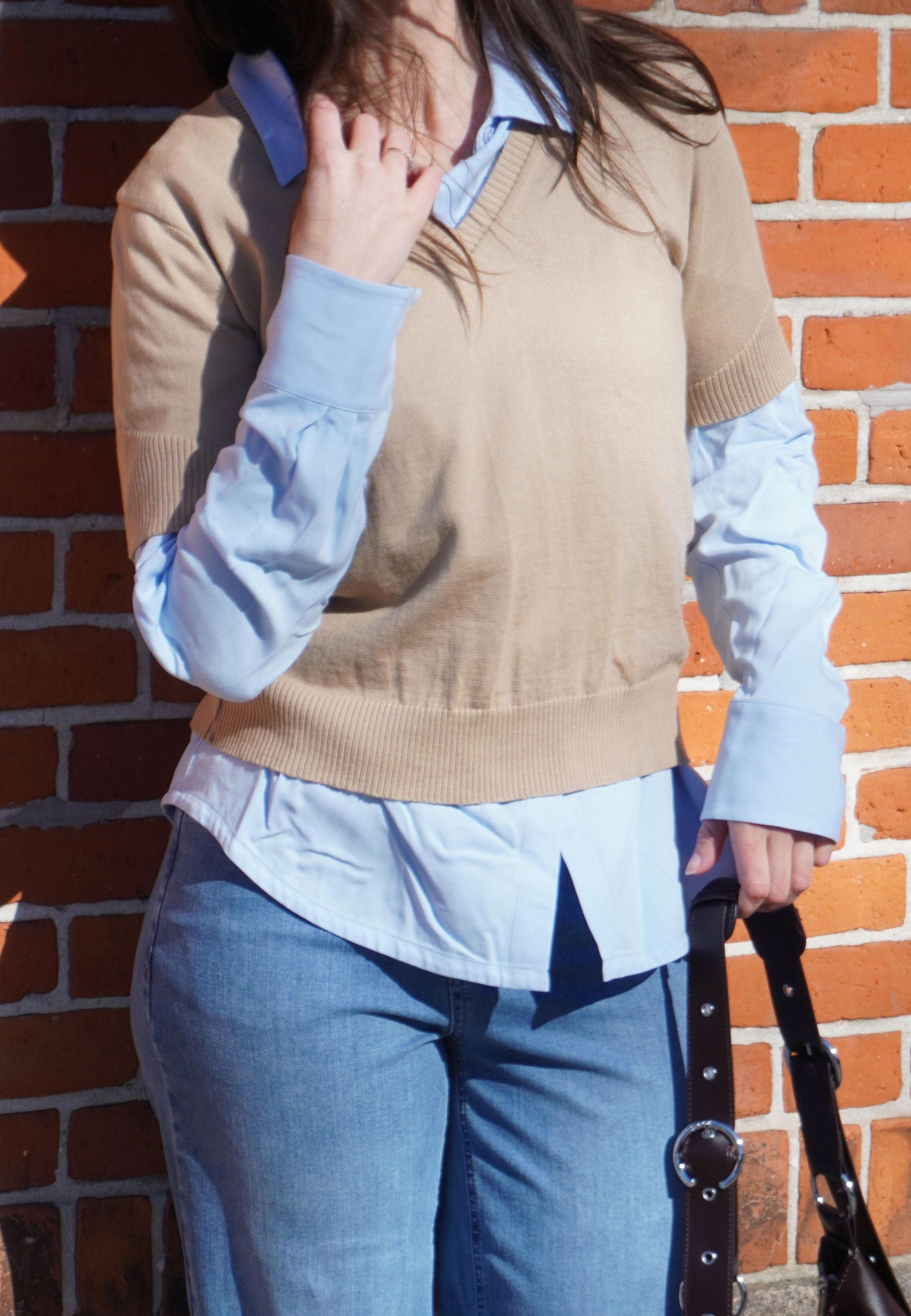 NGSeven NGS.LARISSA Blouse ss Regular 28000 Cafe Latte