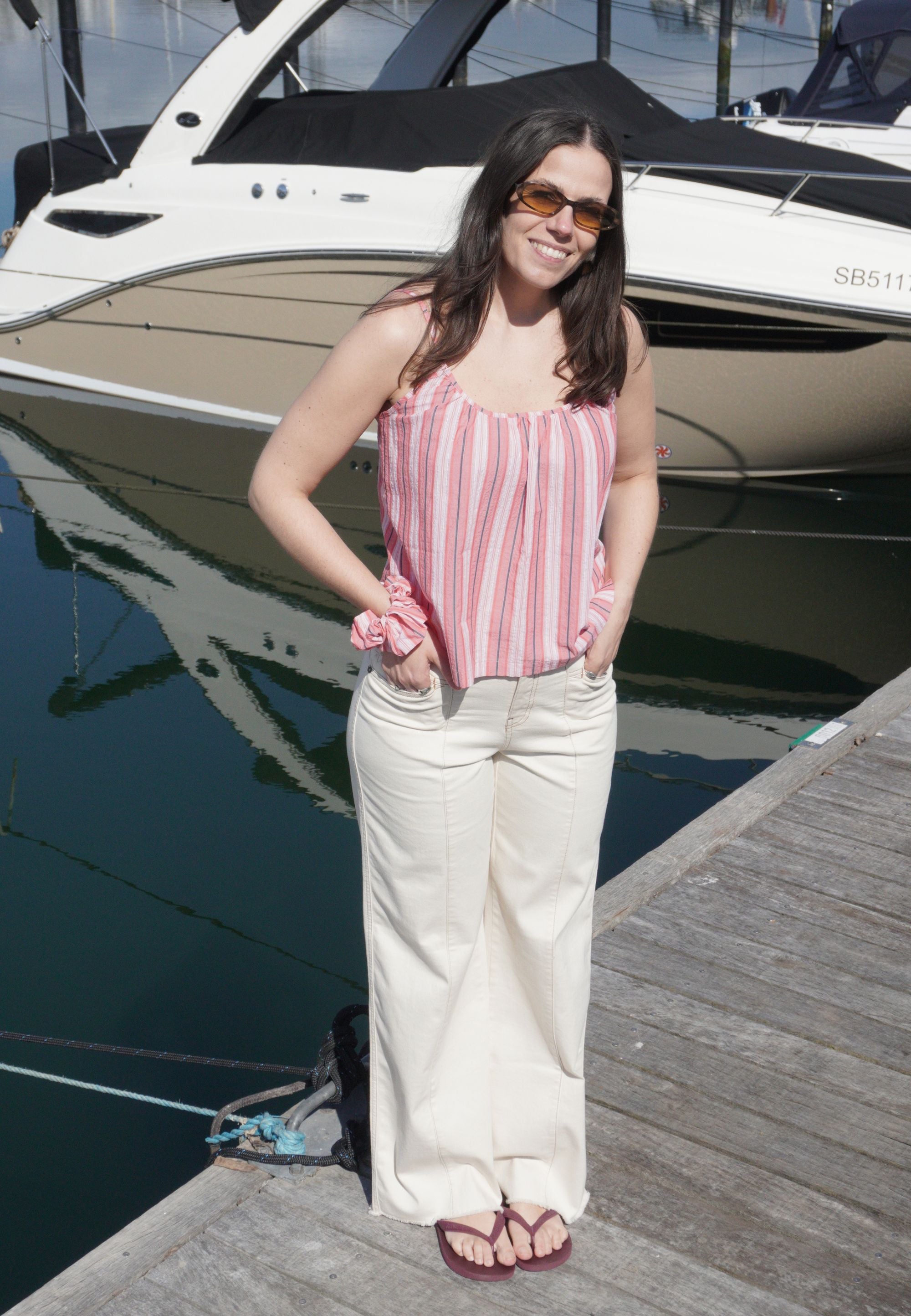 NGSeven NGS.MONARCH Camisole Relaxed 30211 Tea rose stripe