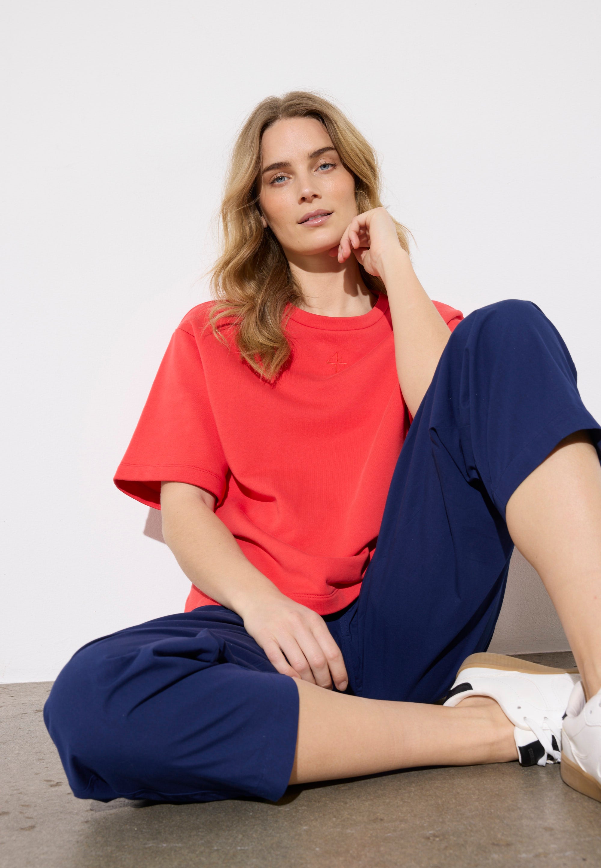 NGSeven NGS.MOUNTAIN Tee Relaxed 61101 Scarlet