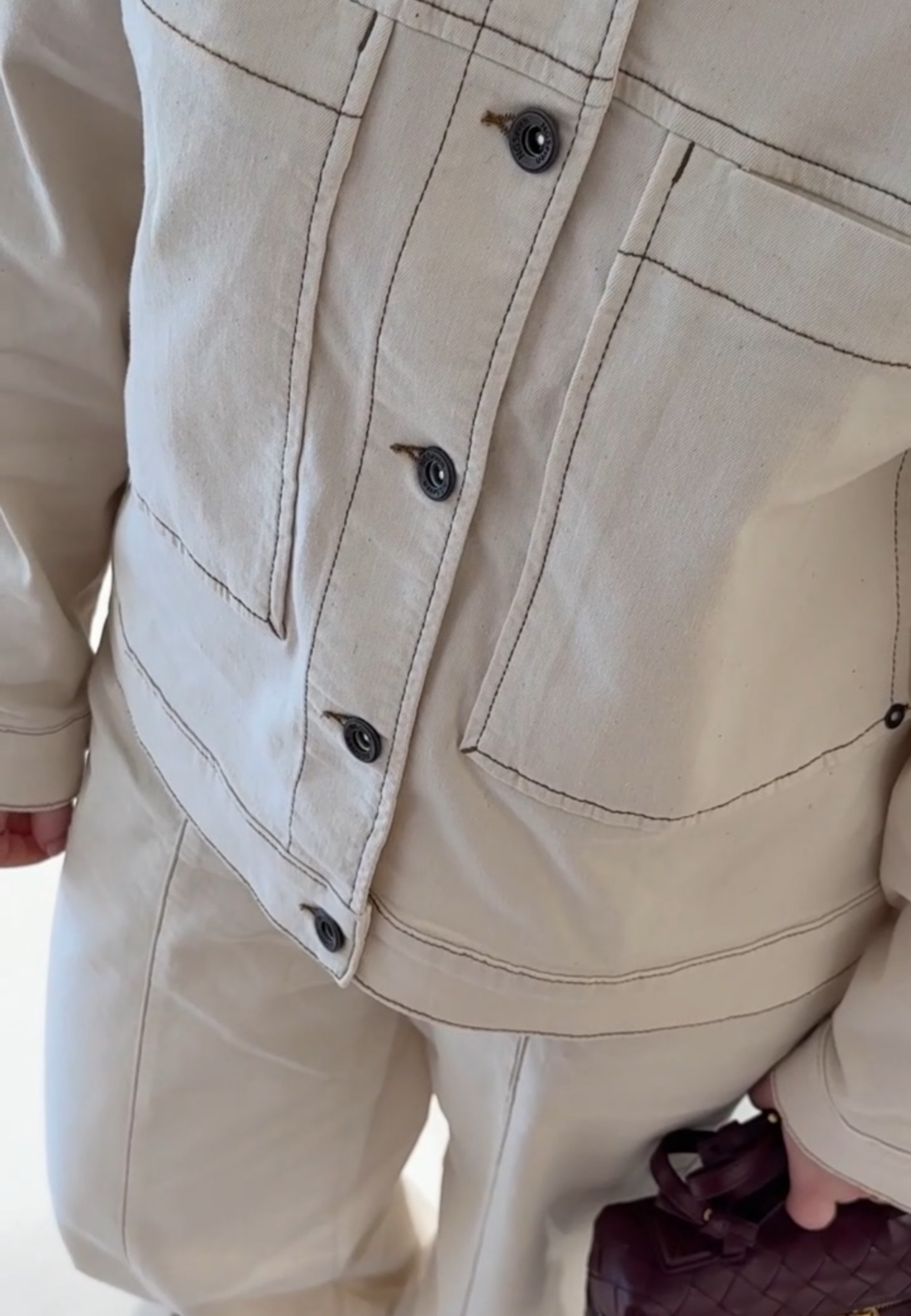 NGSeven NGS.SAGA Boxy jacket Loose 11200 Latte denim