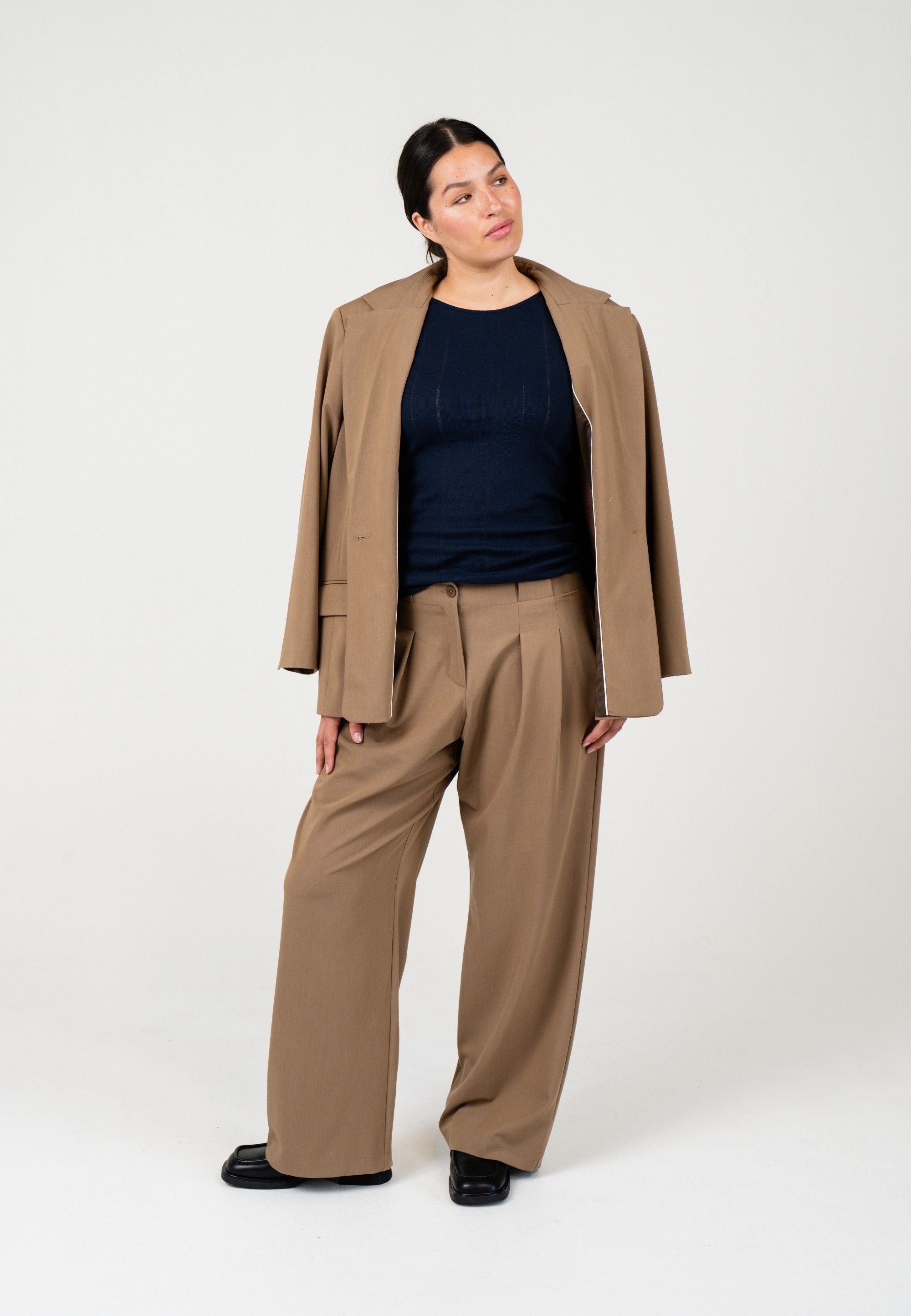 NGSeven NGS.POND Loose Trousers Loose 84003 Brown