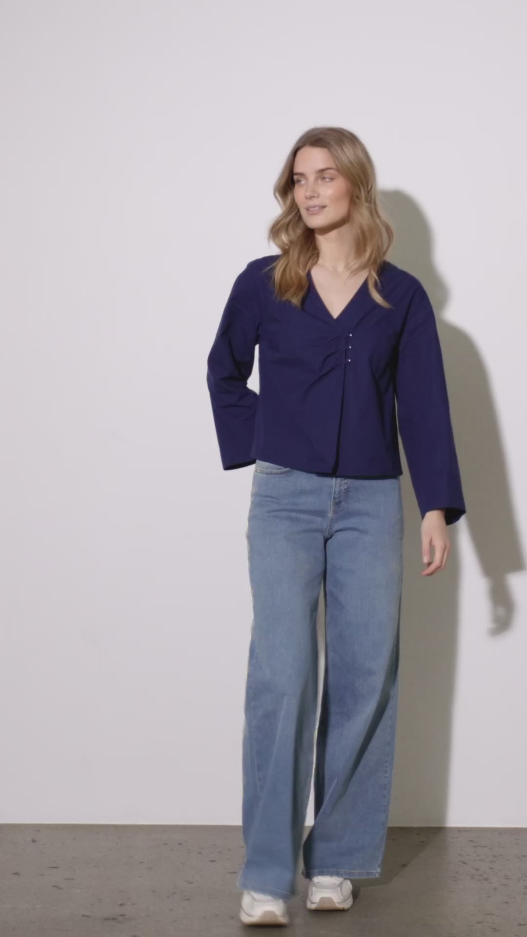 NGSeven NGS.CEDAR Blouse Relaxed 45101 Royal Blue